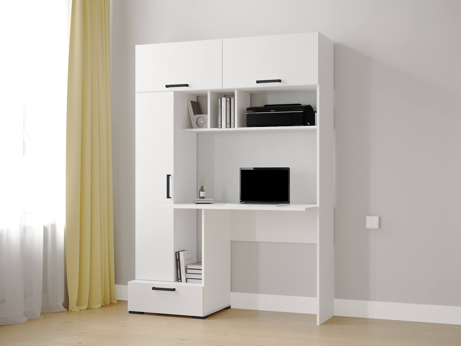 Компьютерный стол Квартет-11 белый