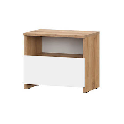 МС "Некст 1" Тумба прикроватная Дуб Золотой/Белый