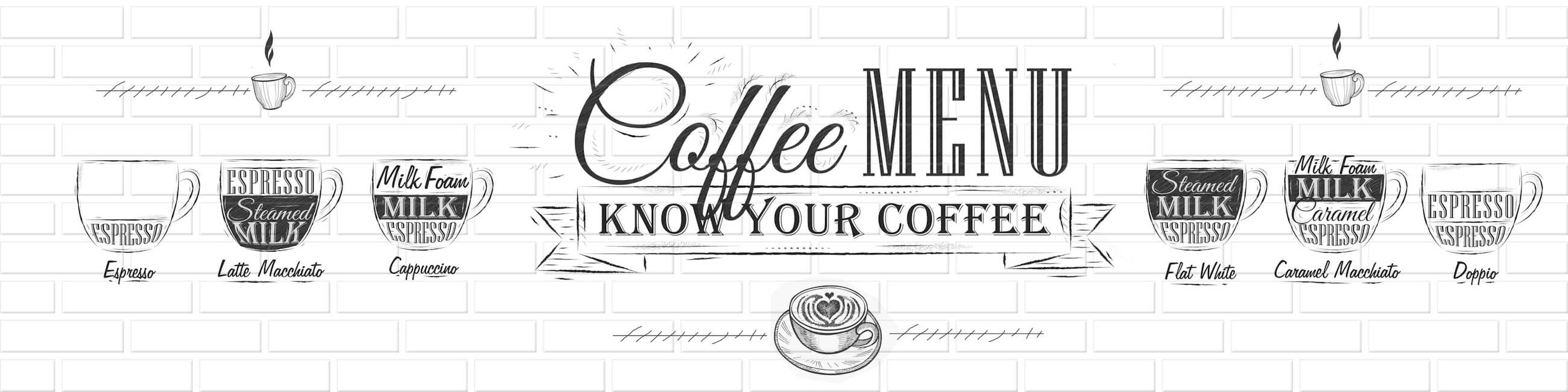 Панель КМТ "Чашки кофе-Кирпич" 2440*610*3 мм