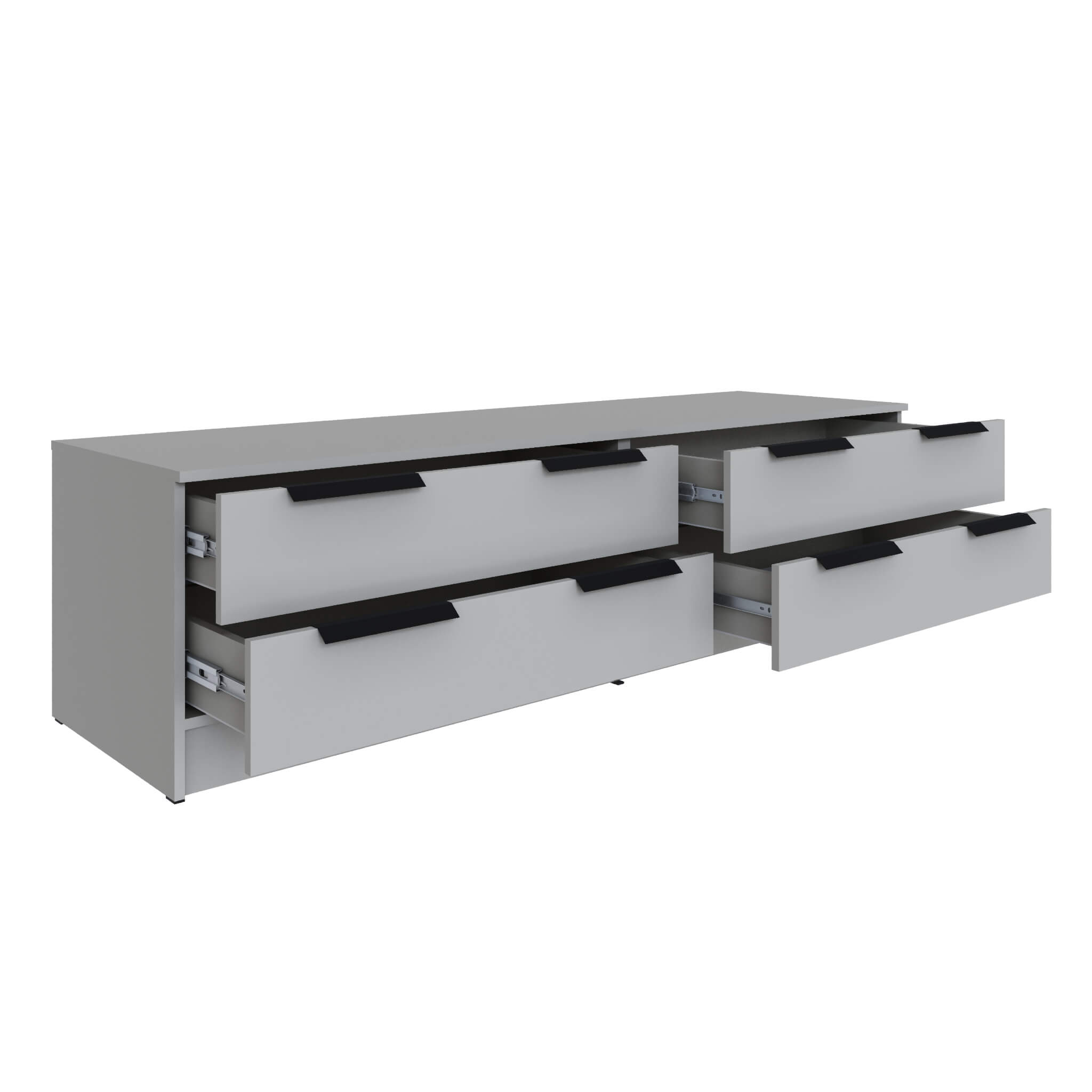 Гостиная Мадрид Тумба ТВ-1 (1,8) камень серый