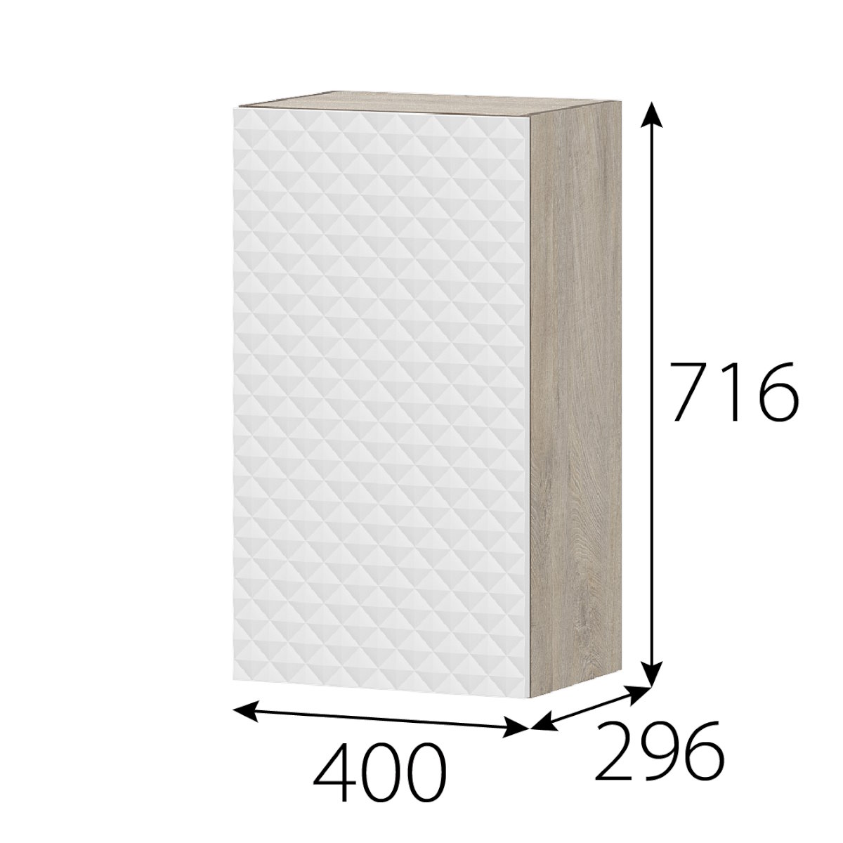 Шкаф 400 Гиза "Этна" 4в1