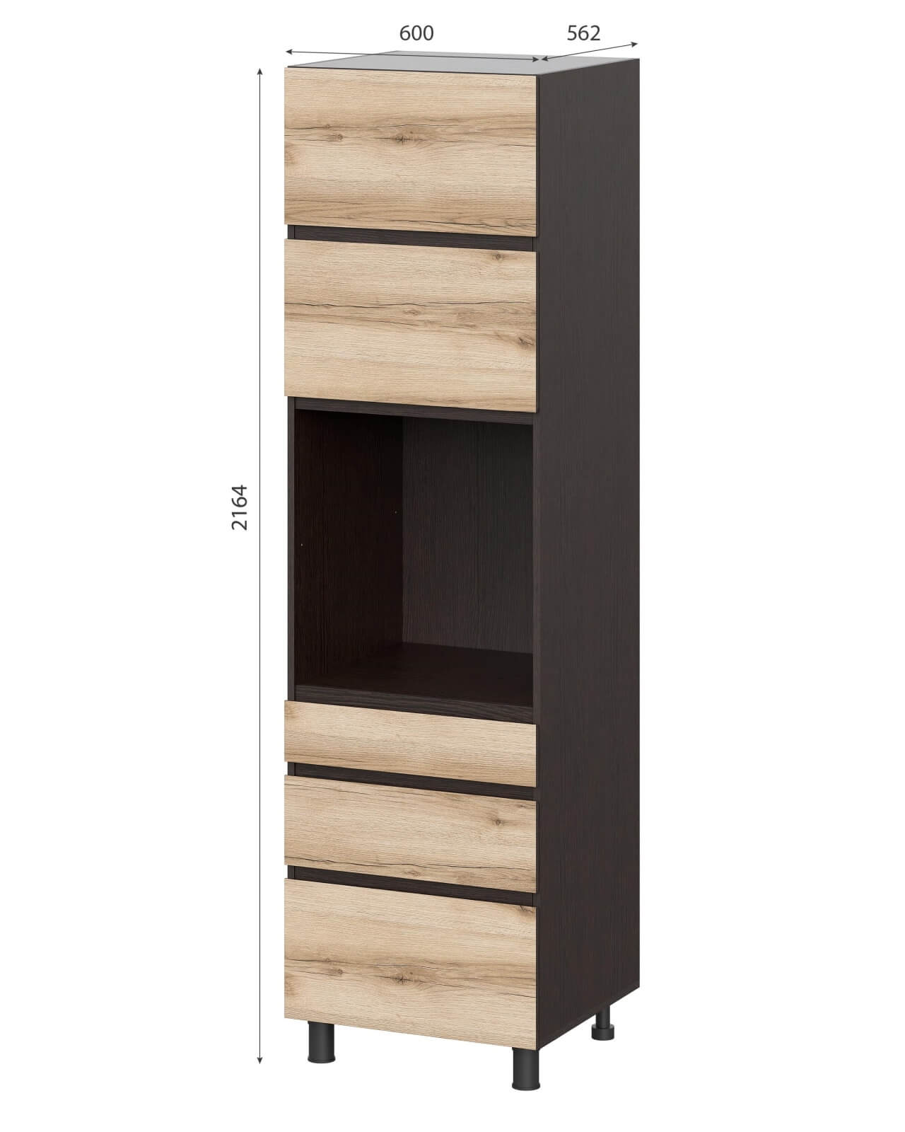 КГ "Берген" Пенал под духовку 0,6м 6п1 серия 2