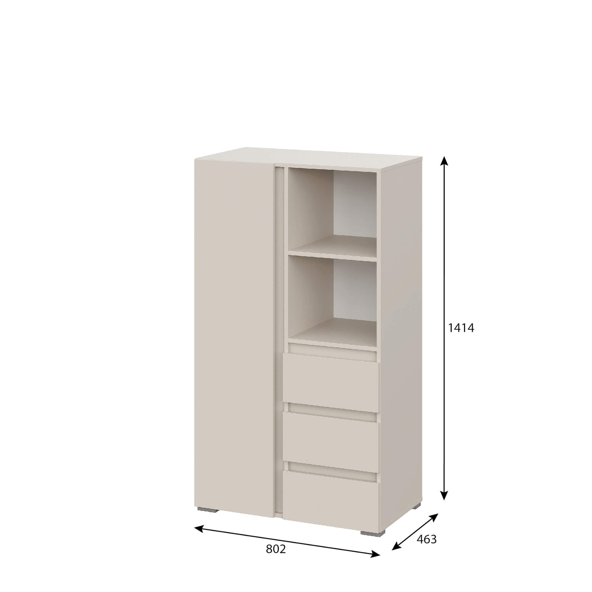 Люмо Шкаф ШК 03 кашемир