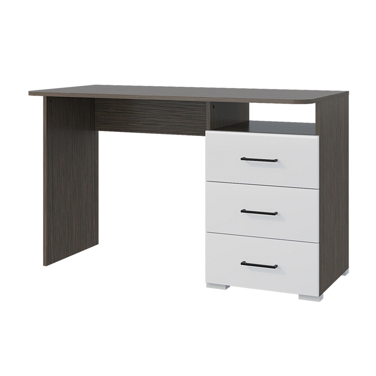 Ненси Стол 1200 - 3 ящ. (венге - белый)