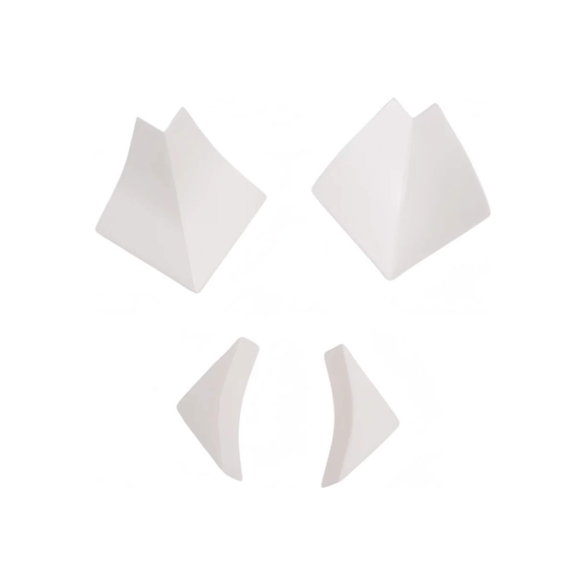 Комплект углов и заглушек к плинтусу Korner (600) белые