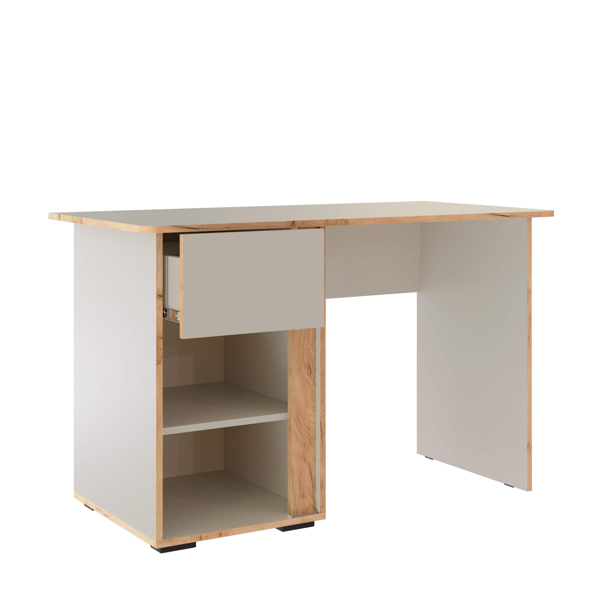 Спальня Асцелла Стол письменный кашемир/дуб крафт золотой