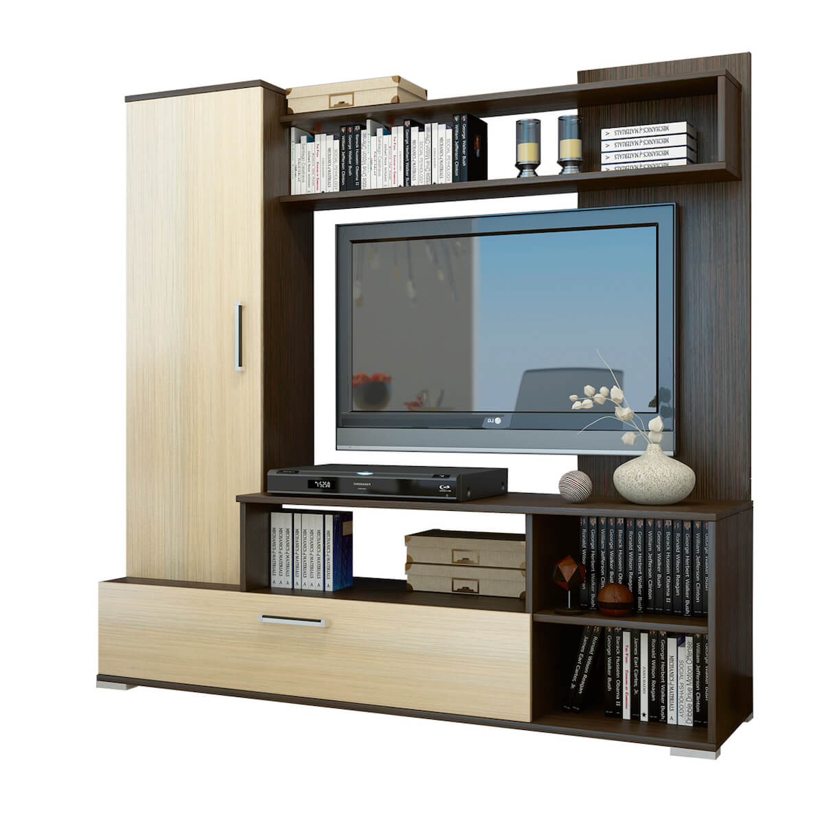 Гостиная Лима дуб венге/дуб молочный