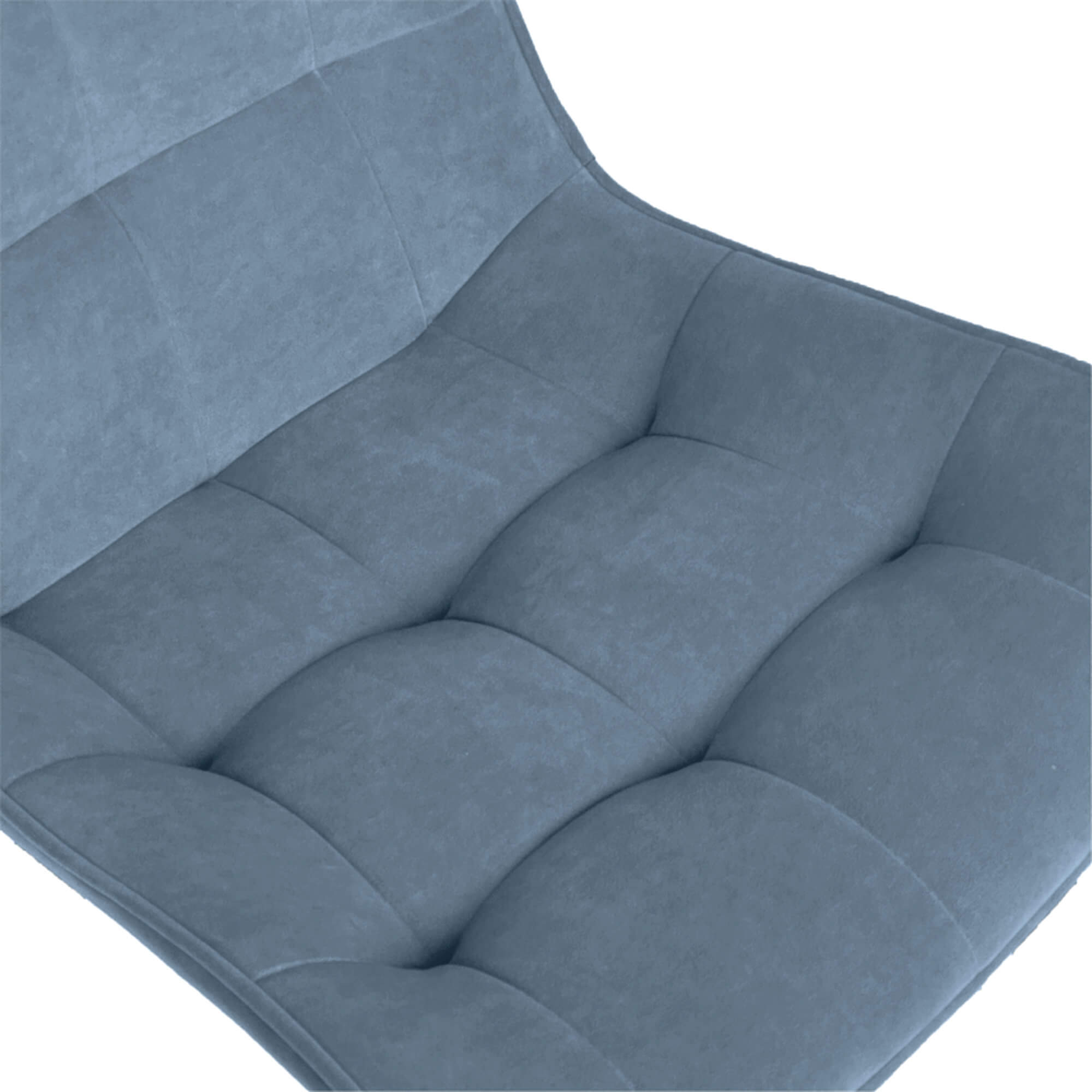 Стул интерьерный "Бостон" черный/меген 48 (серо-голубой)