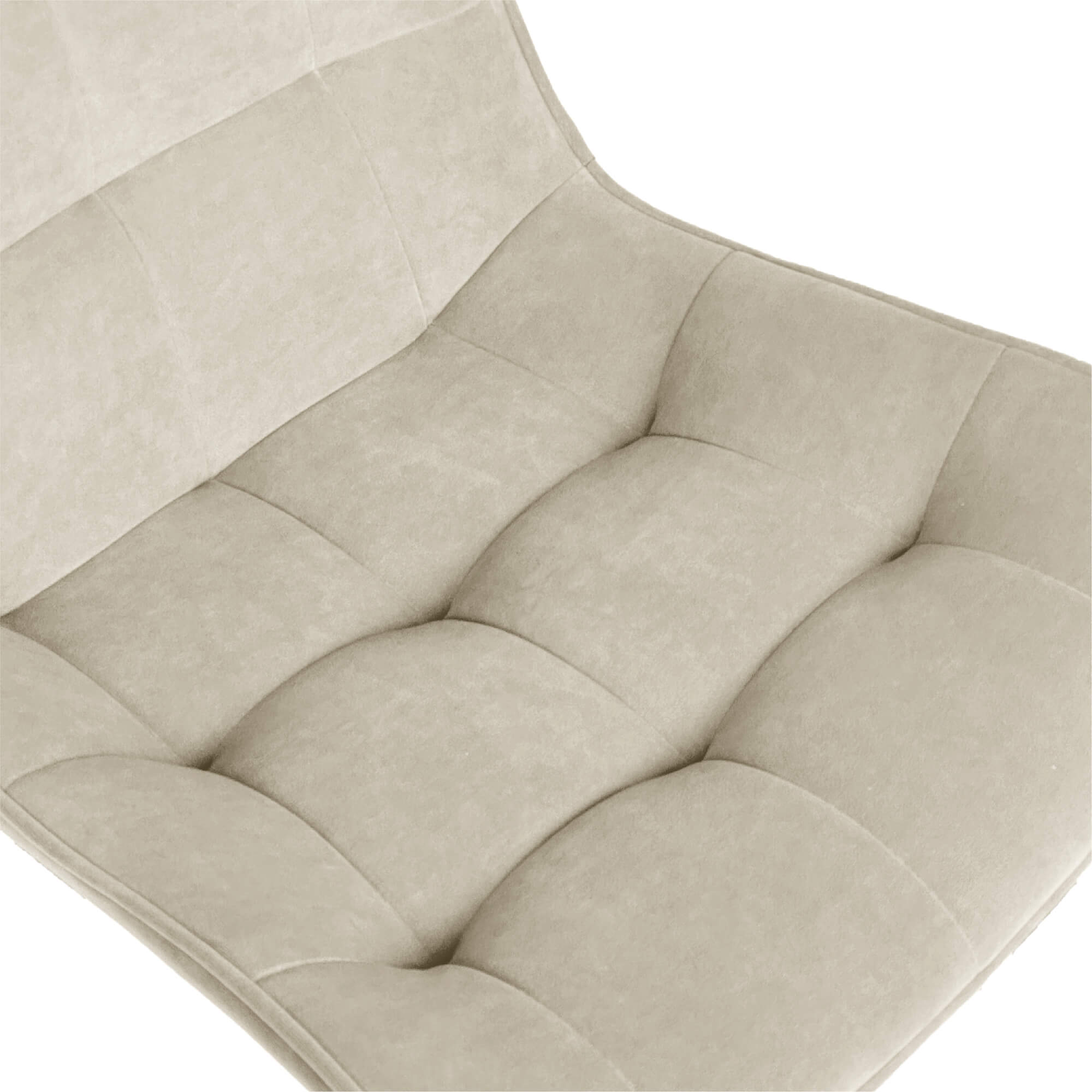 Стул интерьерный "Бостон" белый/меген 2 (светло-бежевый)