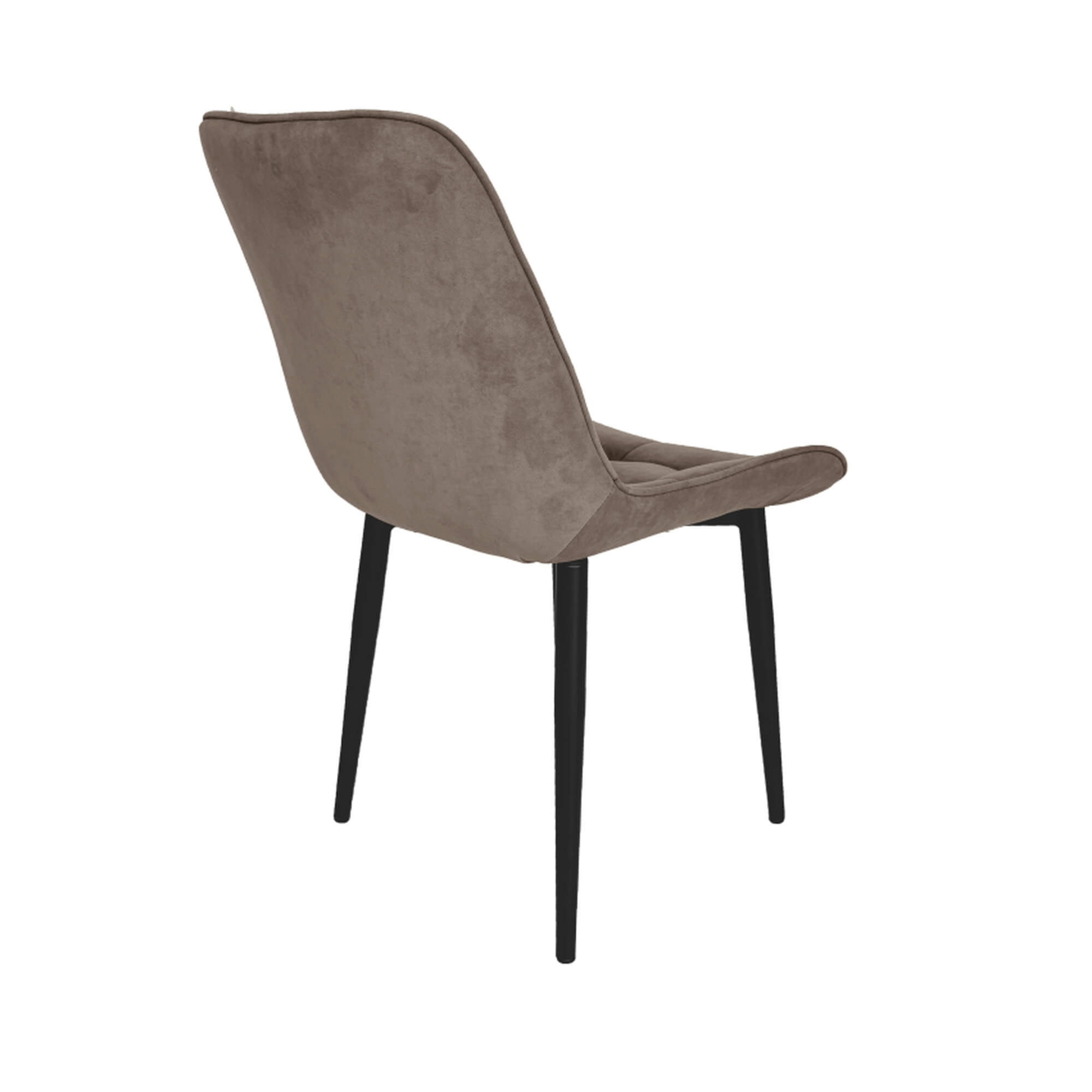 Стул интерьерный "Бостон" черный/меген 13 (коричневый)