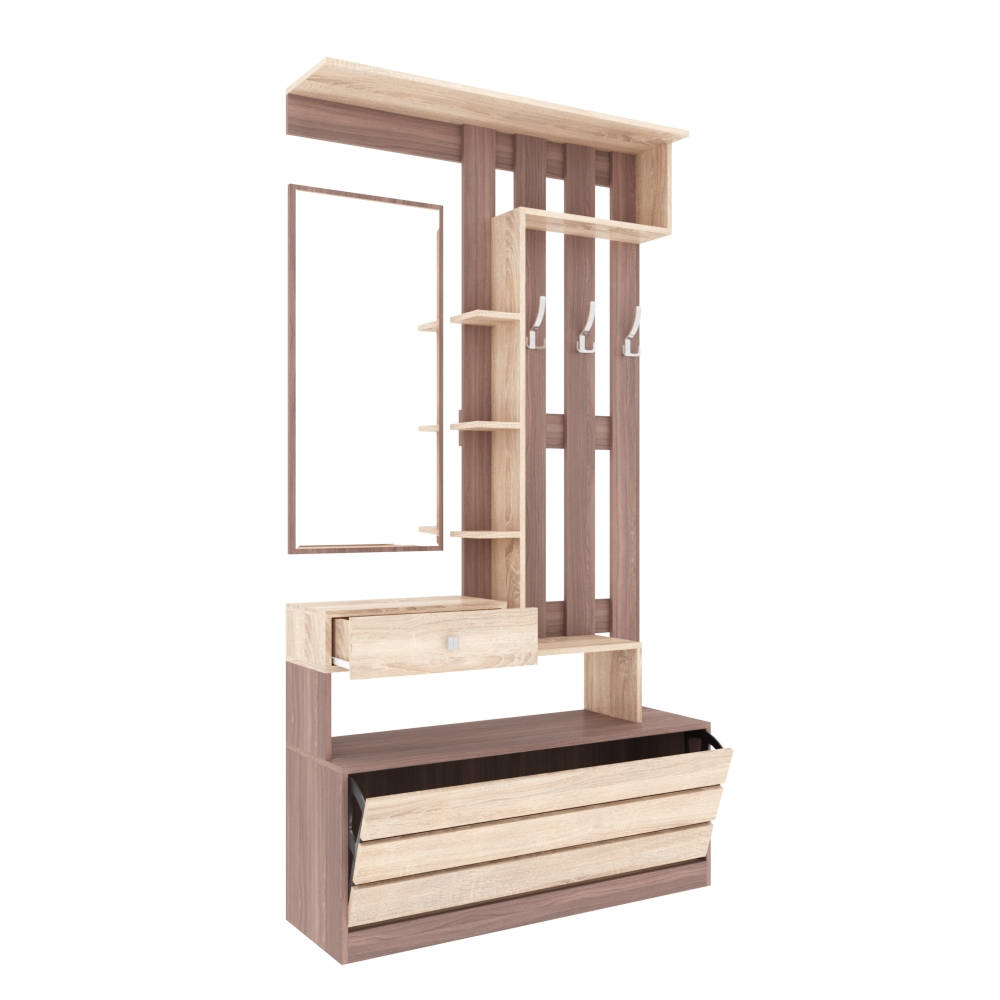 Прихожая Ямайка центральная секция ЯПЦС-1 ясень шимо/дуб сонома