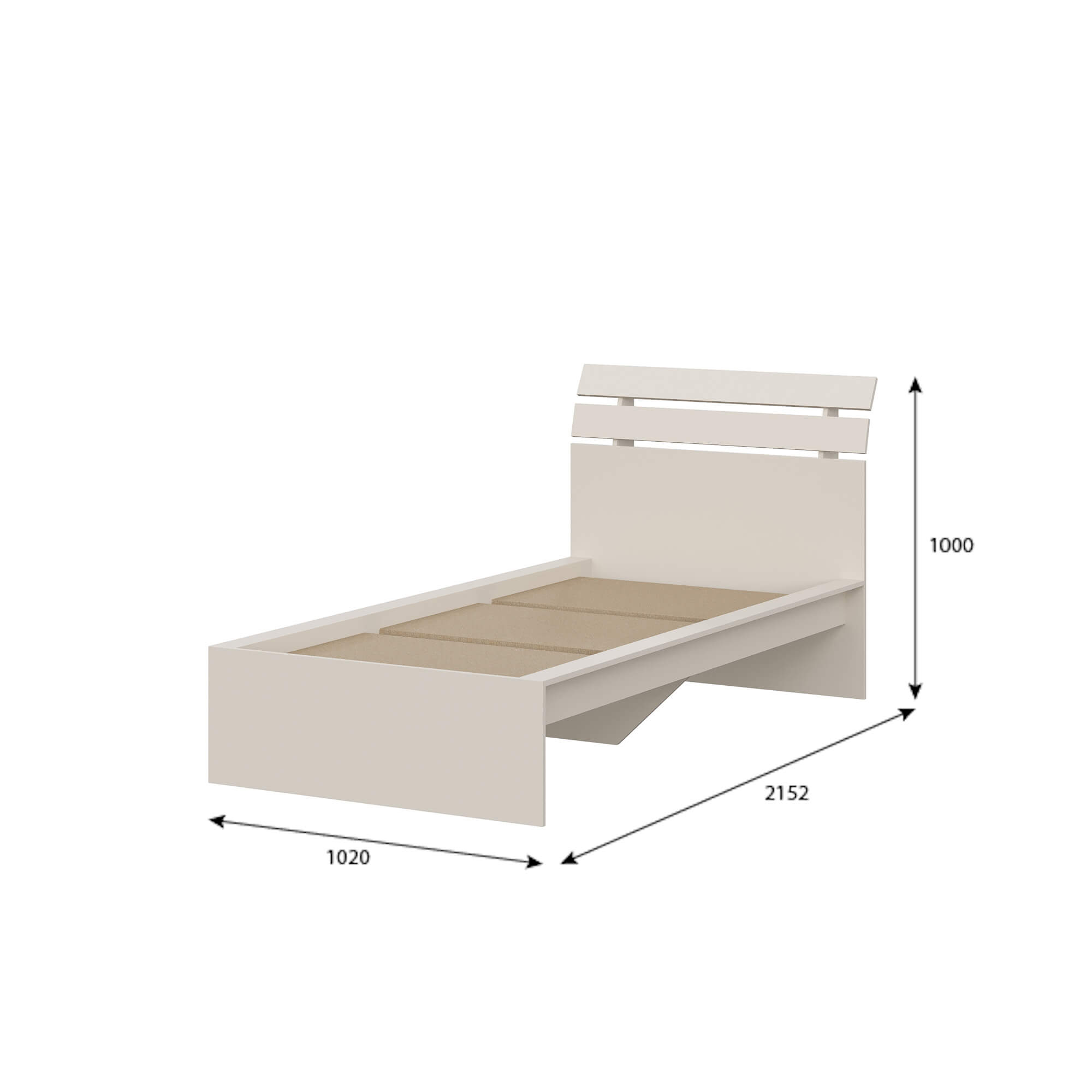Кровать 0,9м МС "ОРМА"