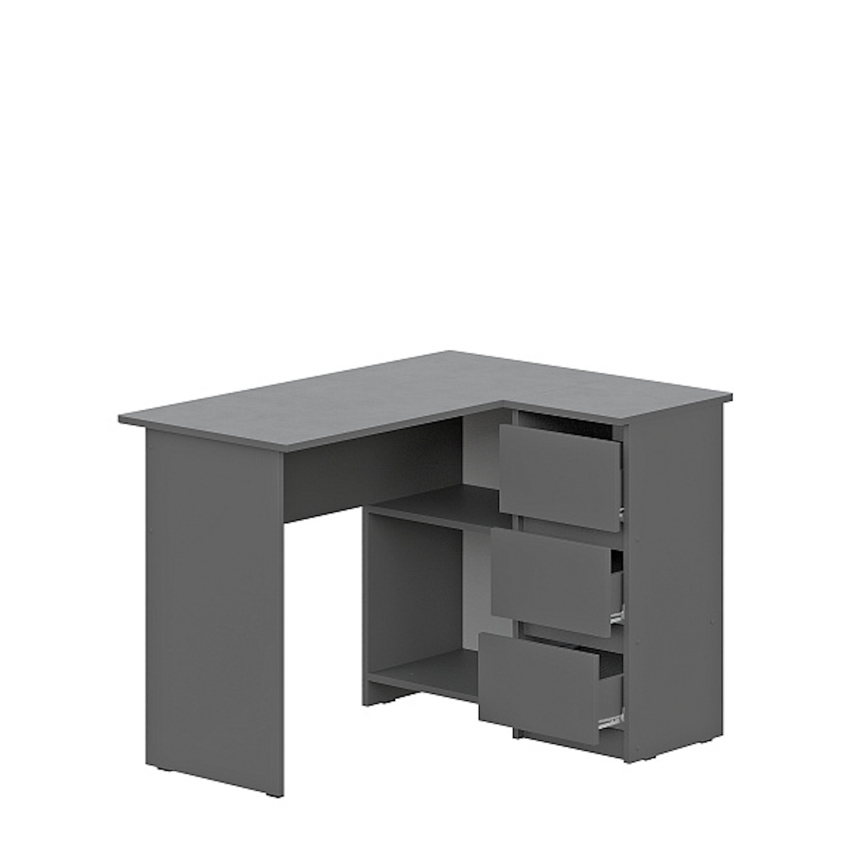 МС "Денвер" Стол угловой Графит серый