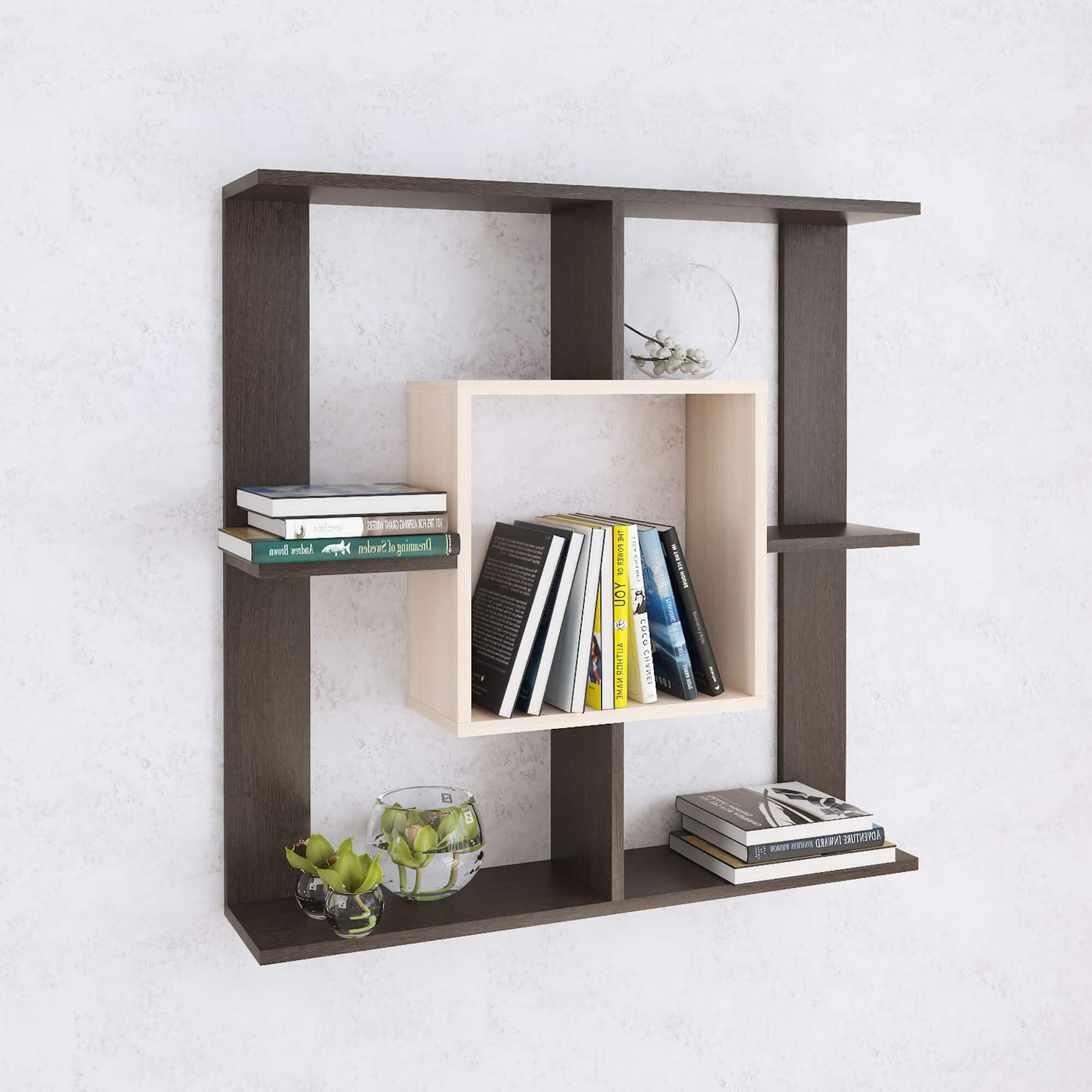 Полка навесная ПН-1 венге/дуб молочный