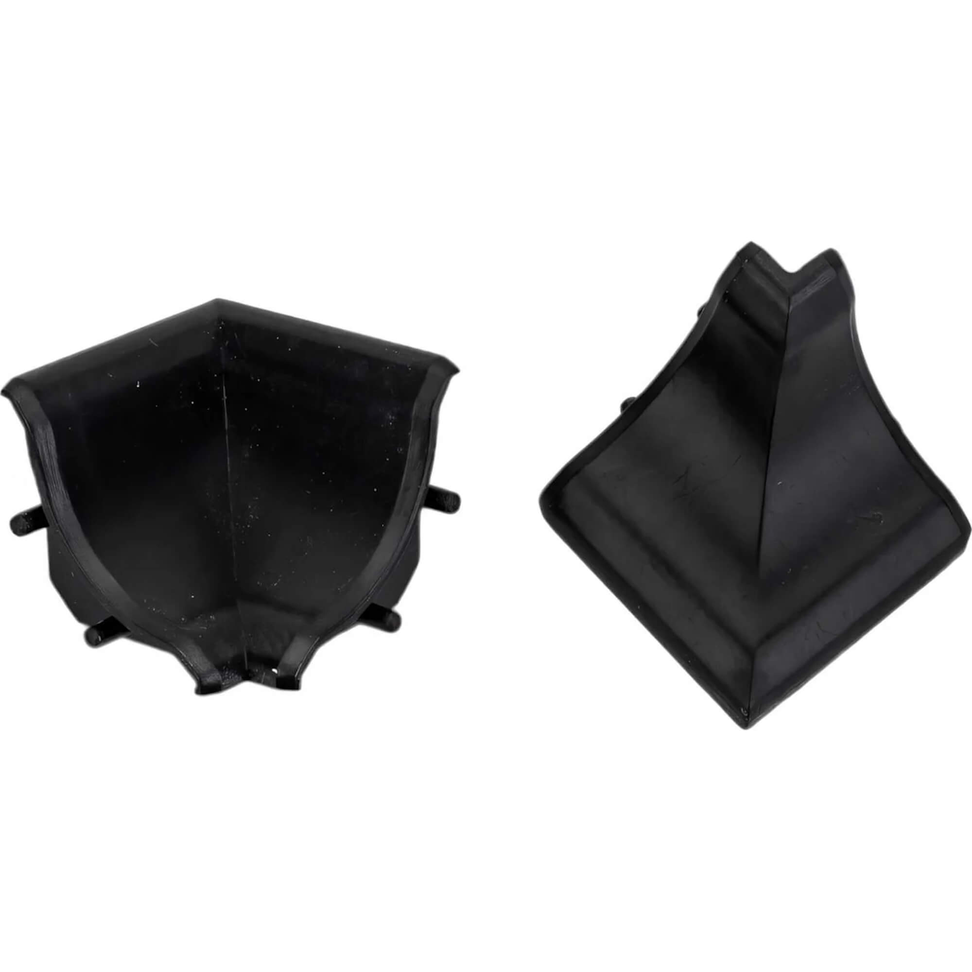 Комплект углов и заглушек к плинтусу Korner (619) чёрные