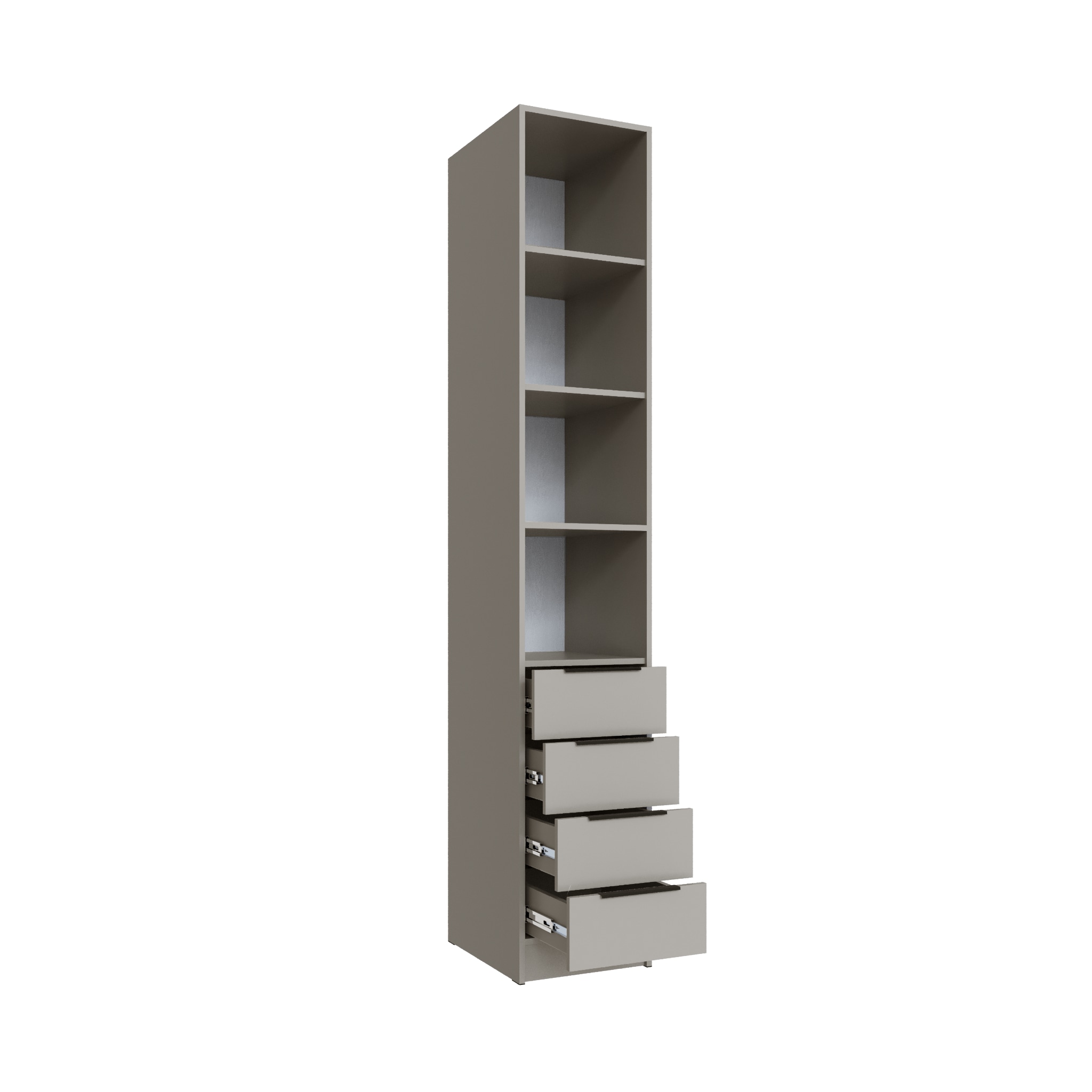 Шкаф Мадрид (0,4) с 4 ящ. кашемир