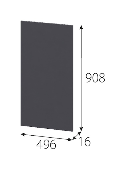 МС "Этна" Створка СГ 908х496 Софт Графит