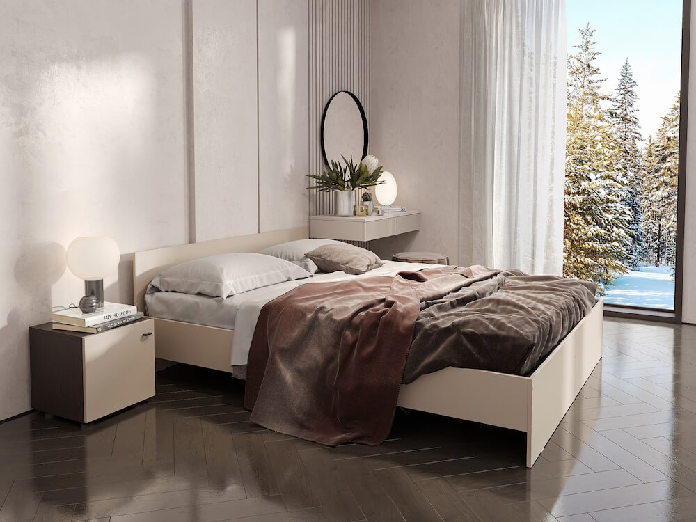 МС "Гиза" Кровать (1,6х2,0) (Меланж)