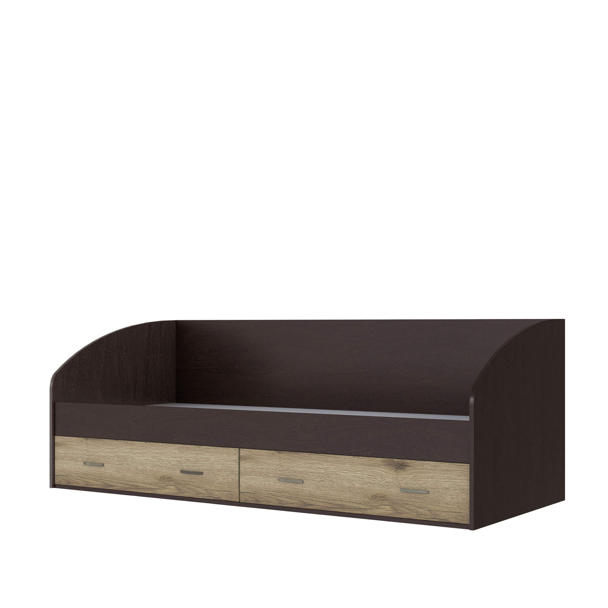 Спальня Орион. Кровать с ящиками венге/дуб делано