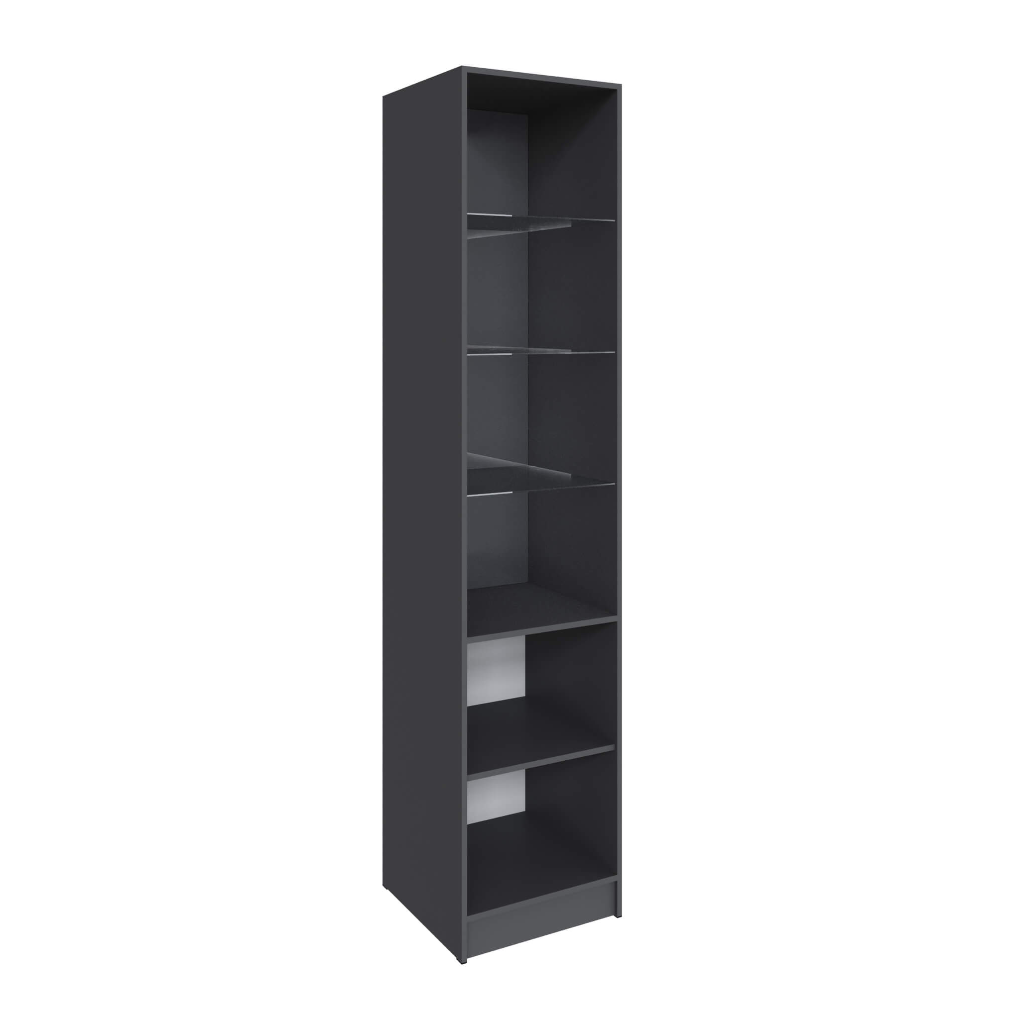 Гостиная Мадрид Шкаф (0,5) с 2 фасадами графит серый