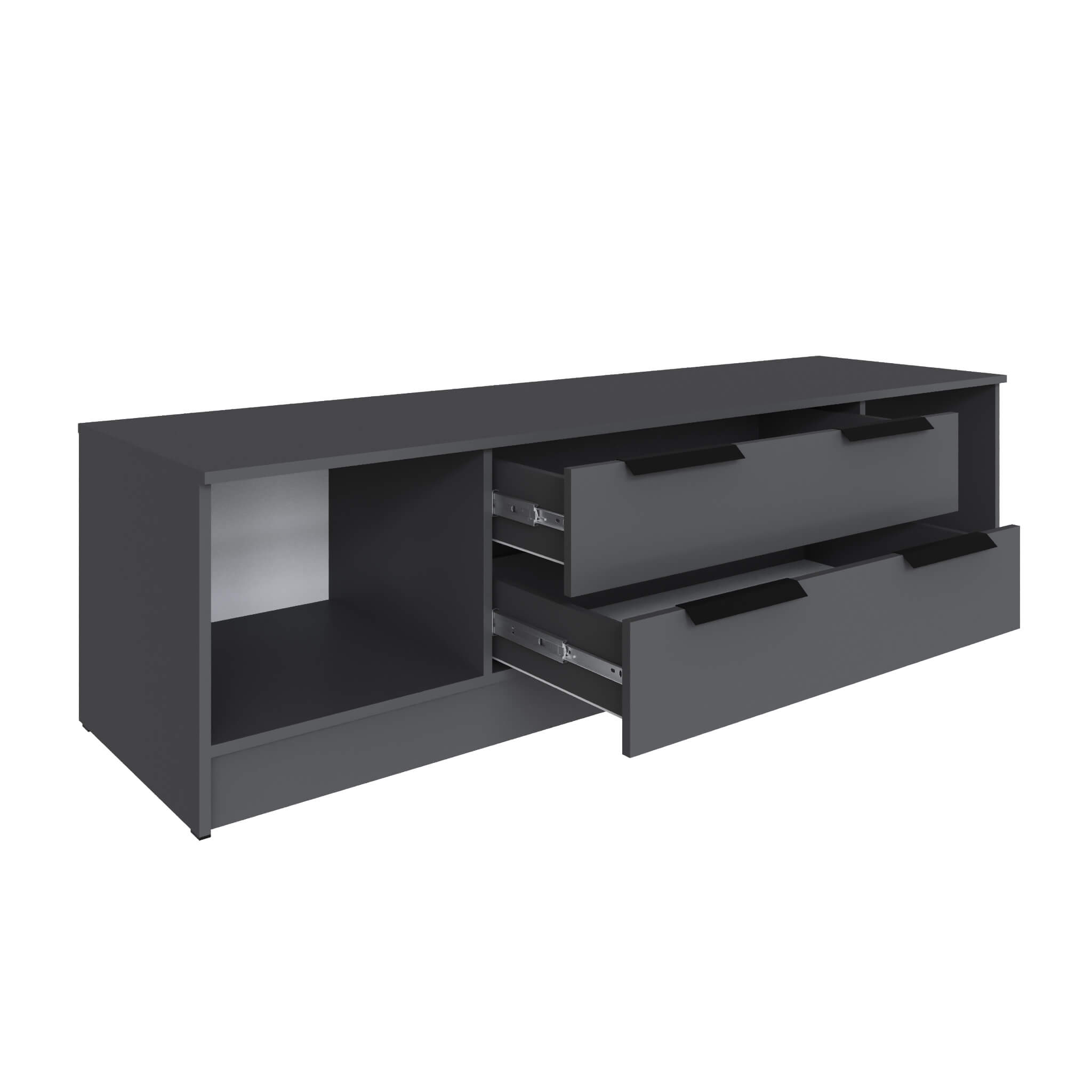 Гостиная Мадрид Тумба ТВ-2 (1,8) графит серый