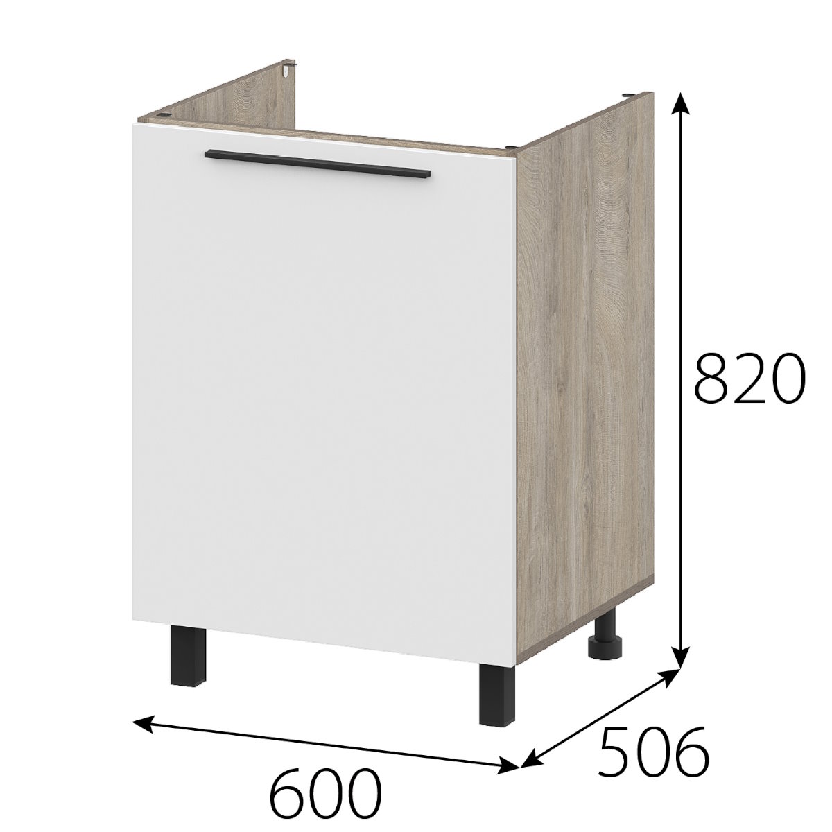 Стол рабочий 600 "Этна" 6м1