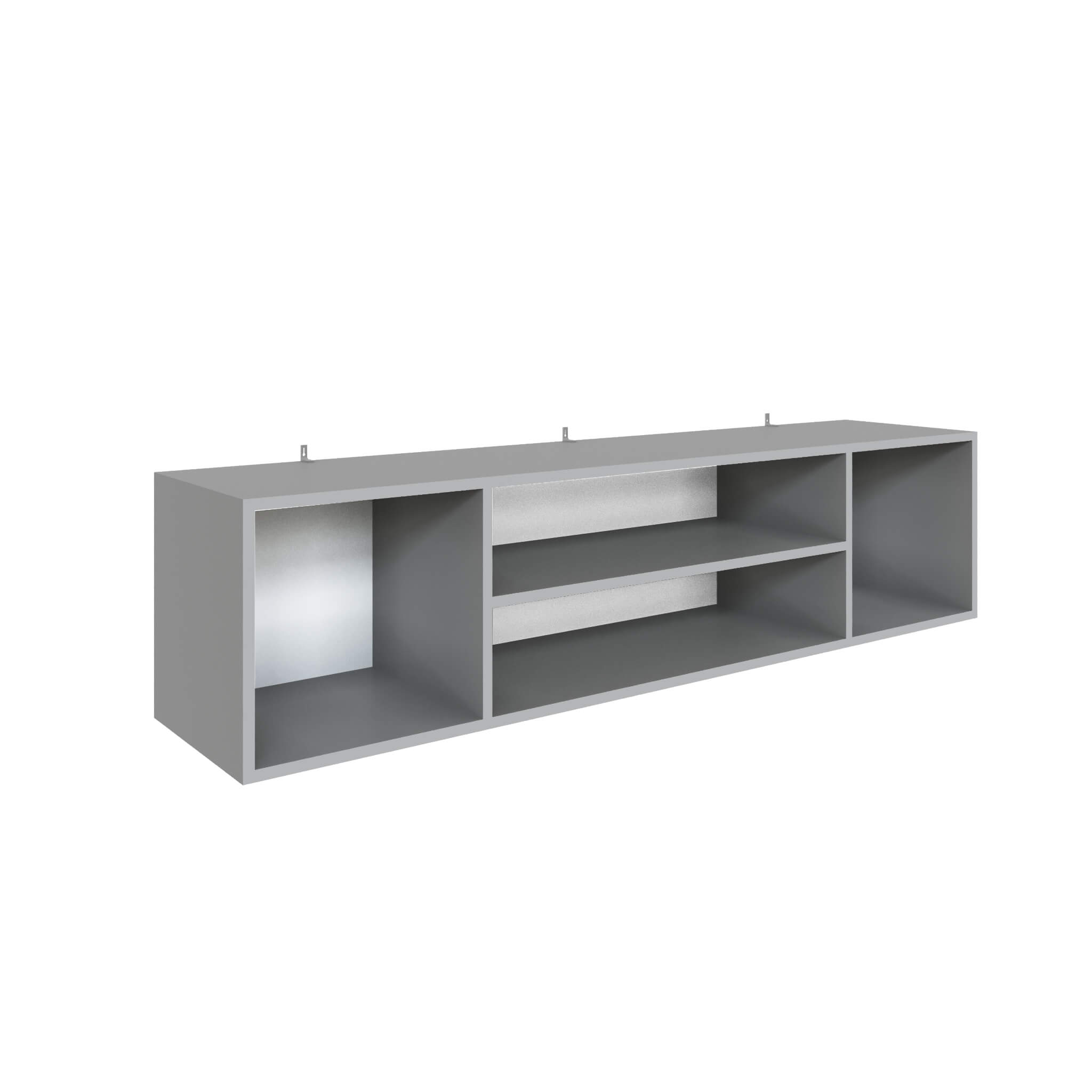 Гостиная Мадрид Полка навесная ПН-3 (1,5) камень серый