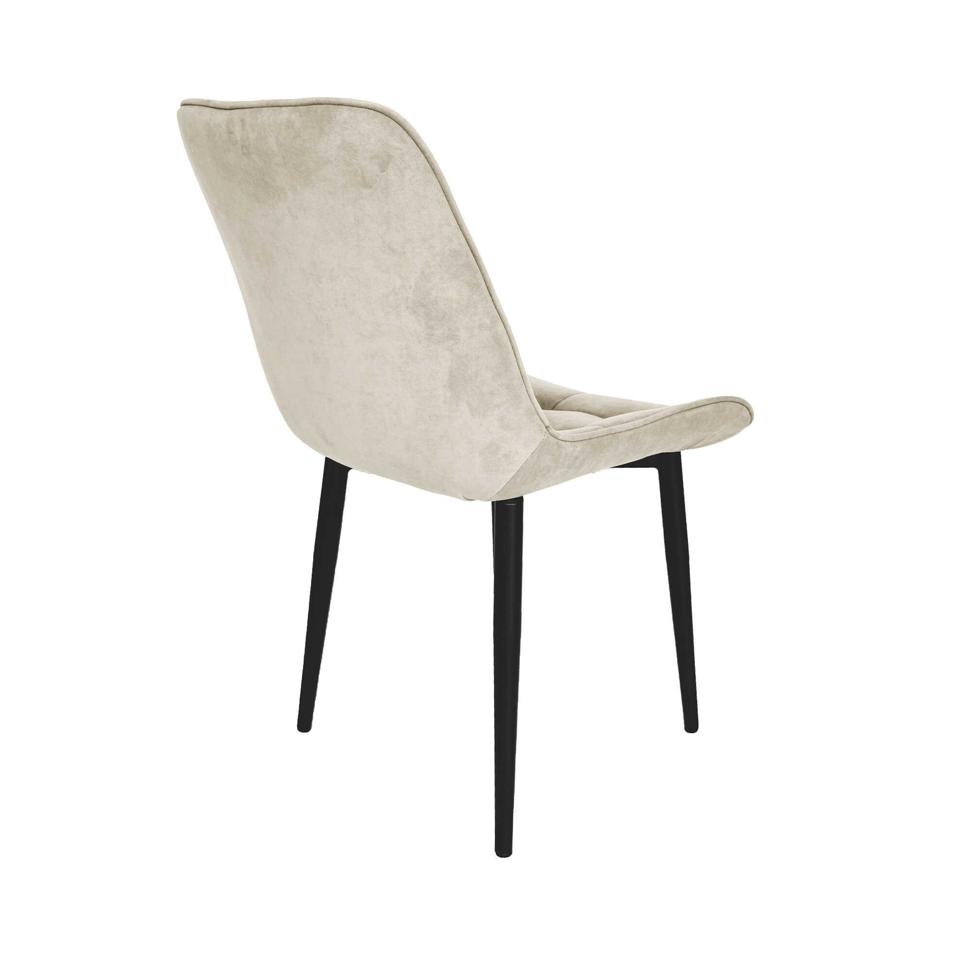 Стул интерьерный "Бостон" черный/меген 2 (светло-бежевый)