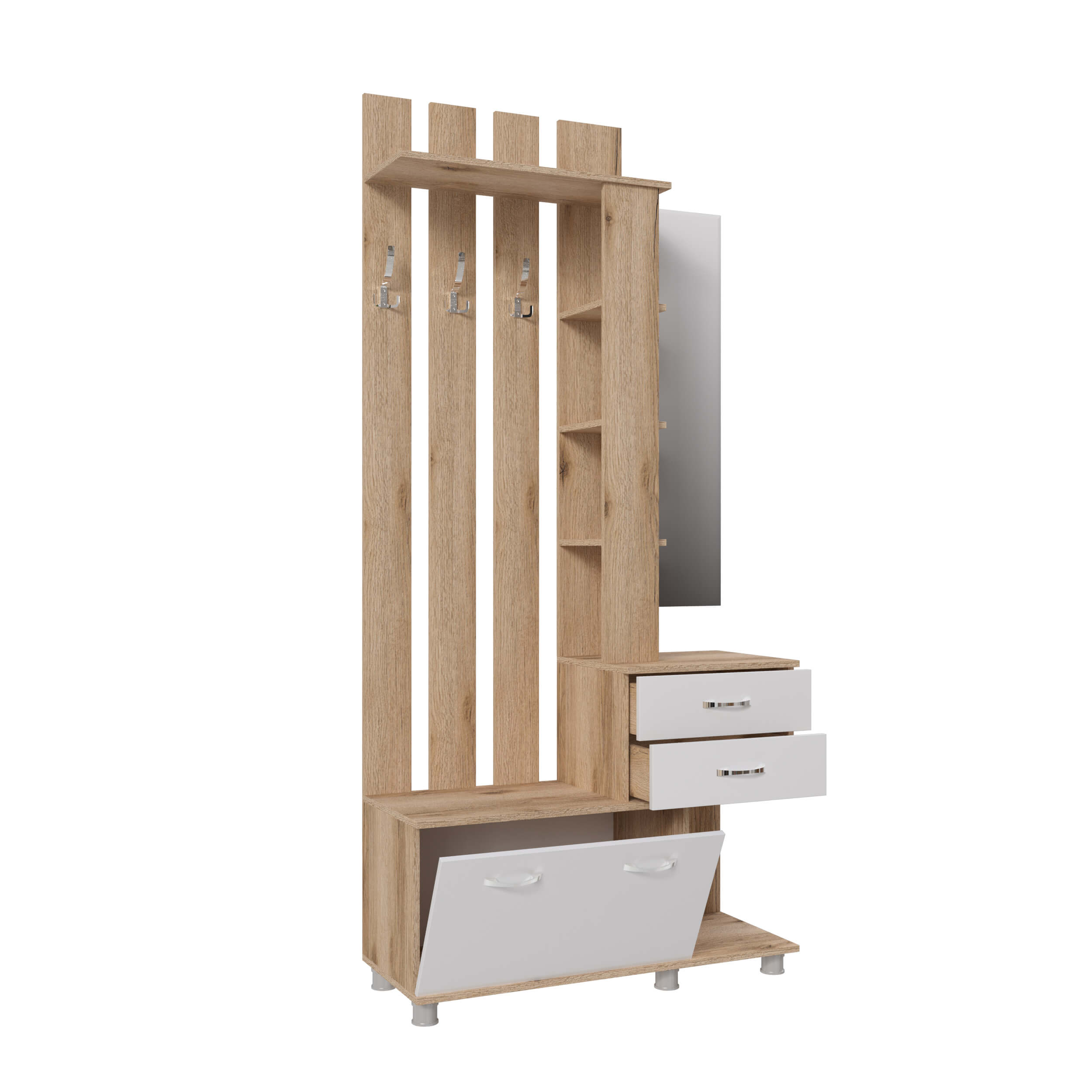 Микс Арт ЦС дуб делано/белый