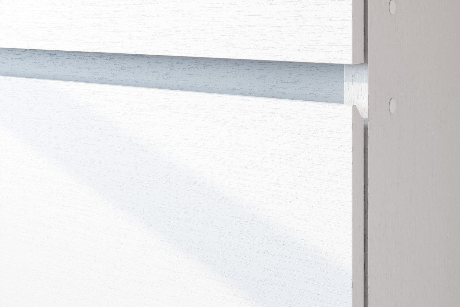 МС "Токио" Комод 6 ящиков Белый текстурный / Белый текстурный