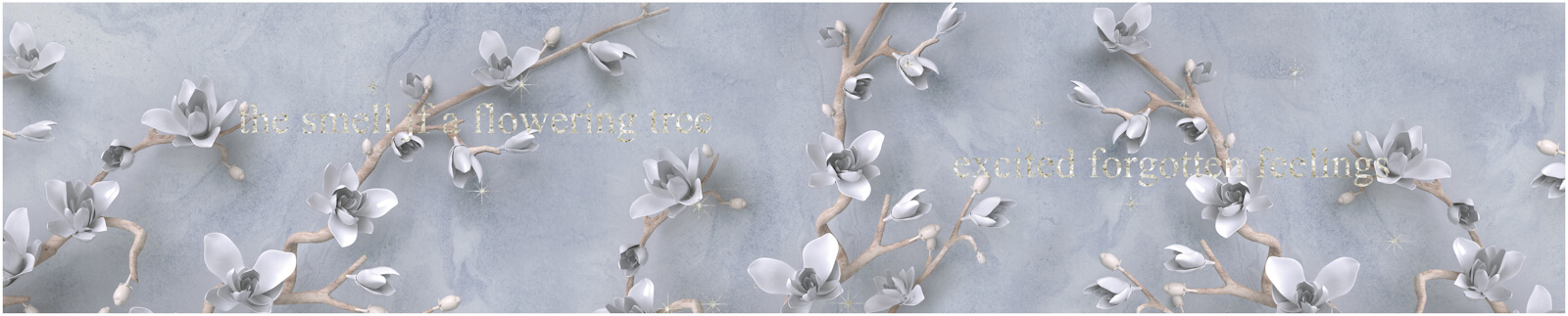 Панель КМ "Ветка - мерцание серебро" 3000*610*3 мм