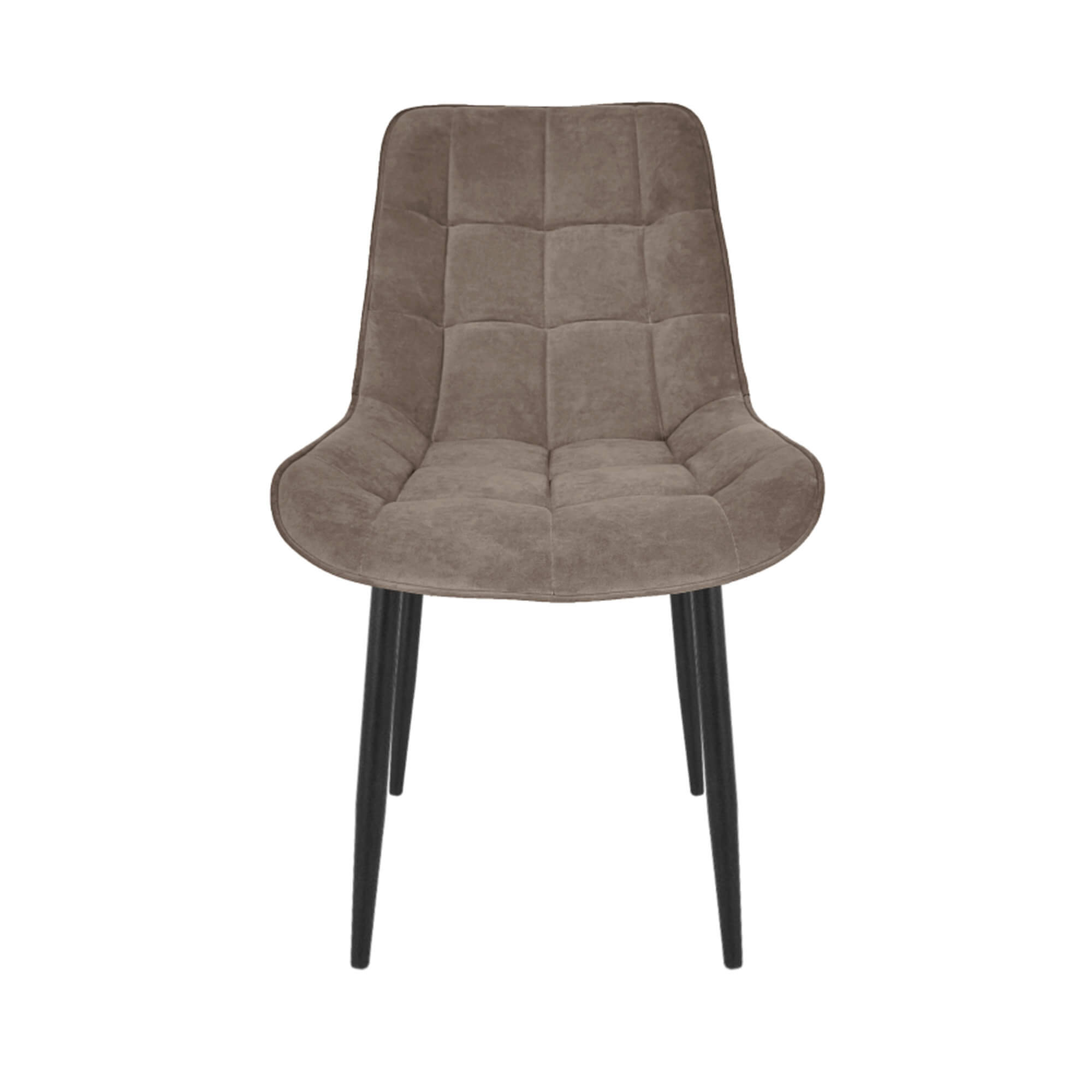 Стул интерьерный "Бостон" черный/меген 13 (коричневый)