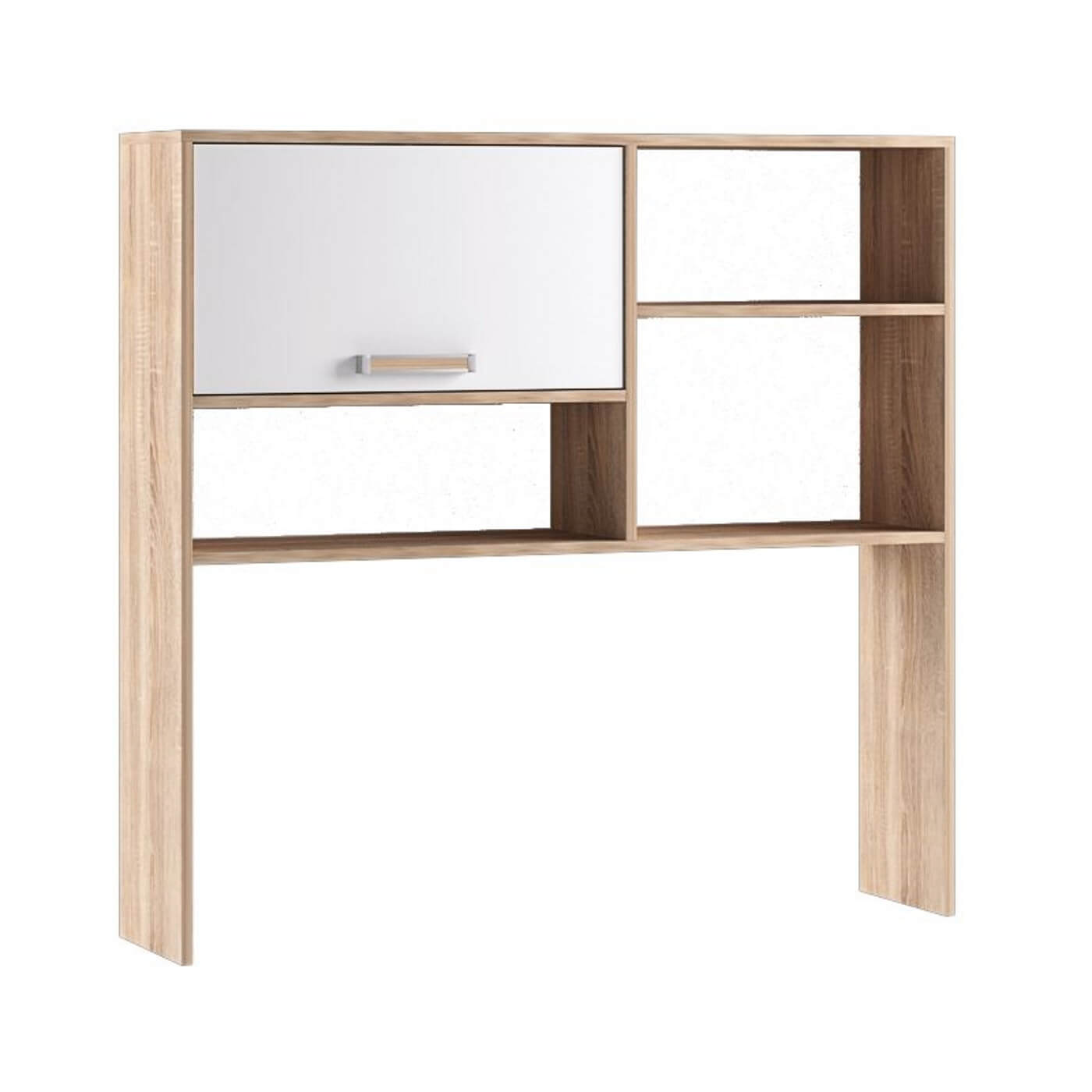 Спальня Бланка. Надстройка на стол дуб сонома/белый