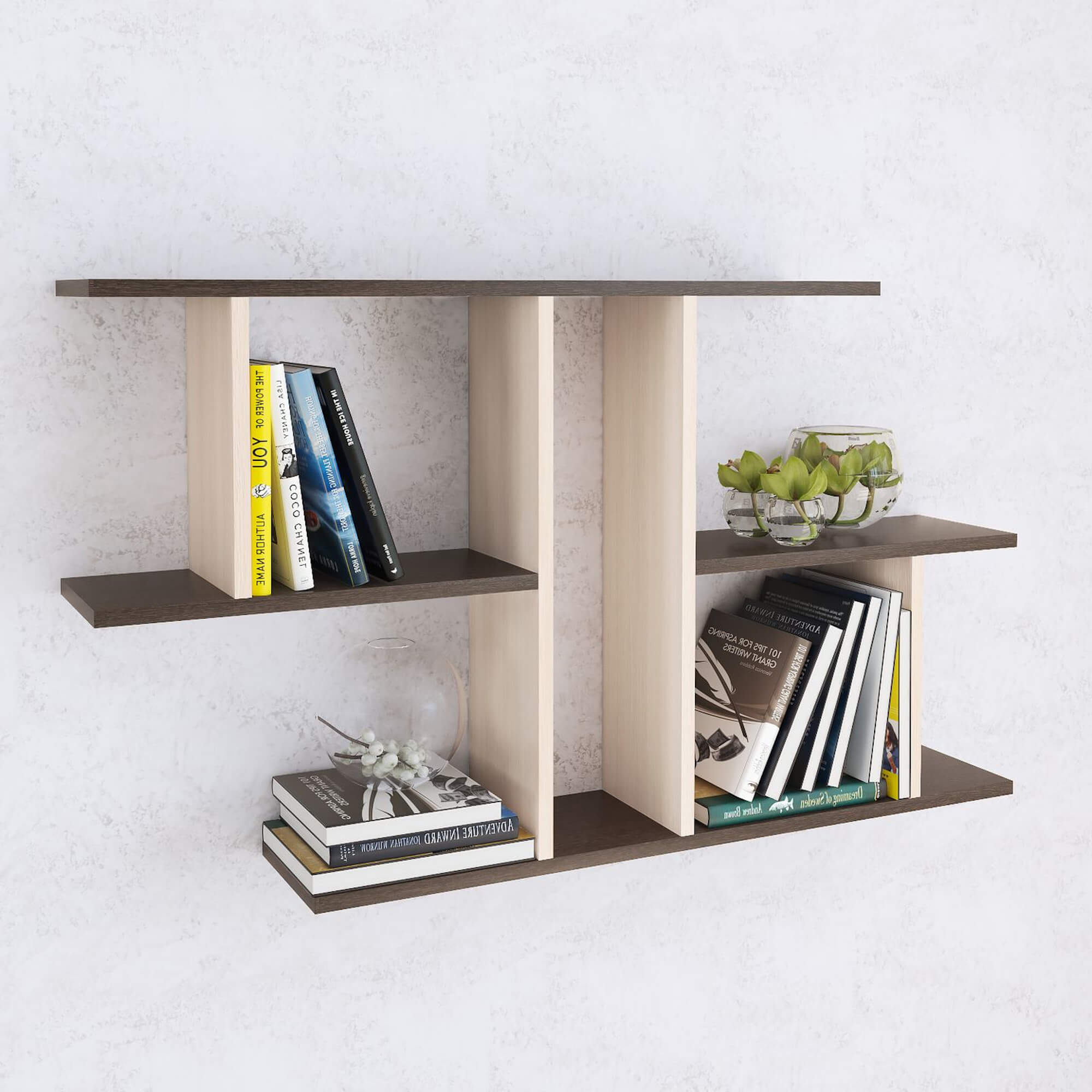 Полка навесная ПН-4 венге/дуб молочный