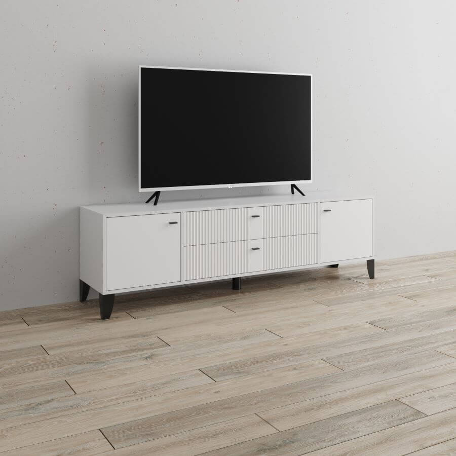 Тумба ТВ Парус-10 белый/белый снег