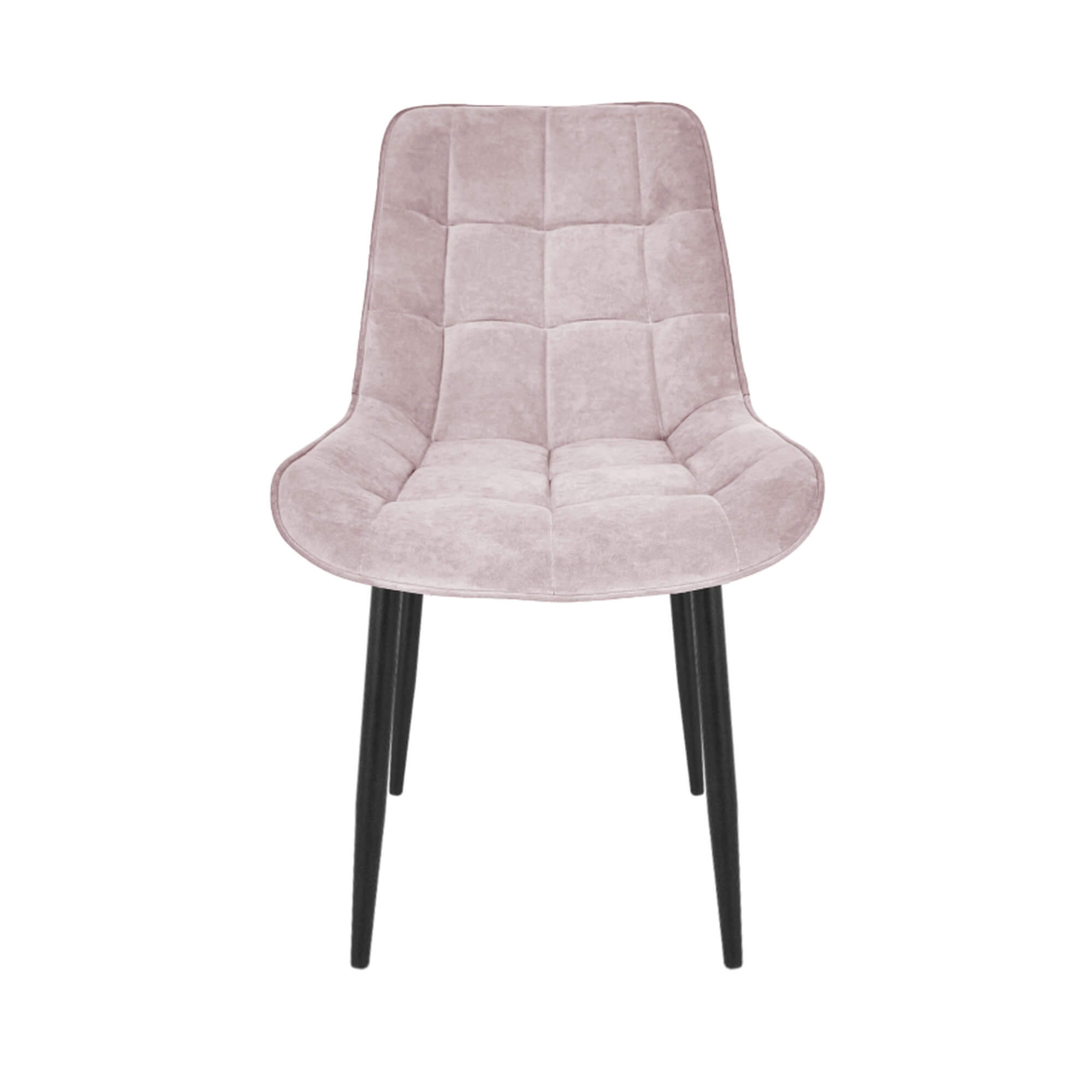 Стул интерьерный "Бостон" черный/меген 29 (пыльно-розовый)