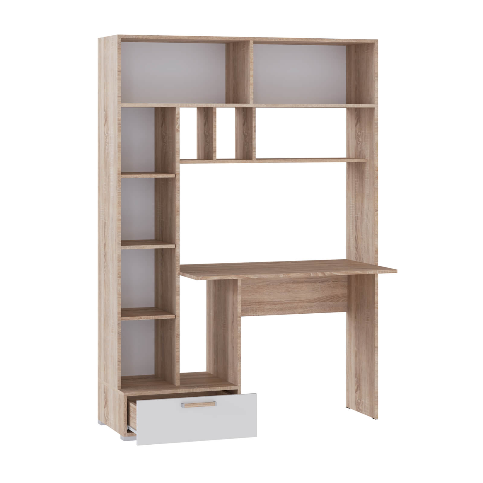 Компьютерный стол Квартет-11 дуб сонома/белый