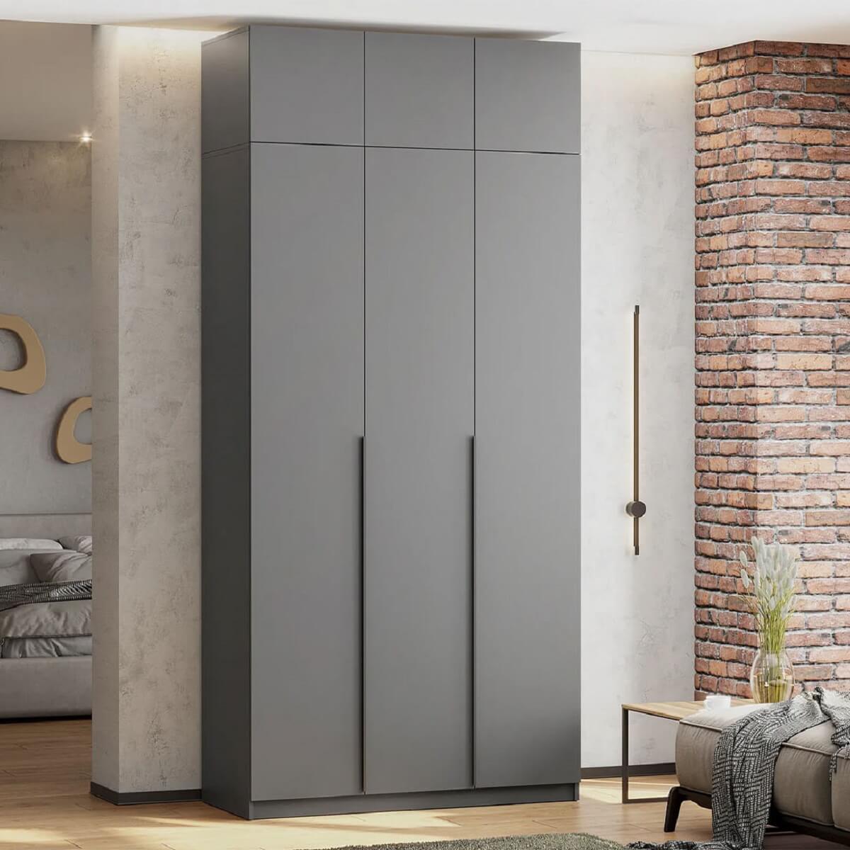 Шкаф "ШК 5" (1200 Антресоль) Графит серый