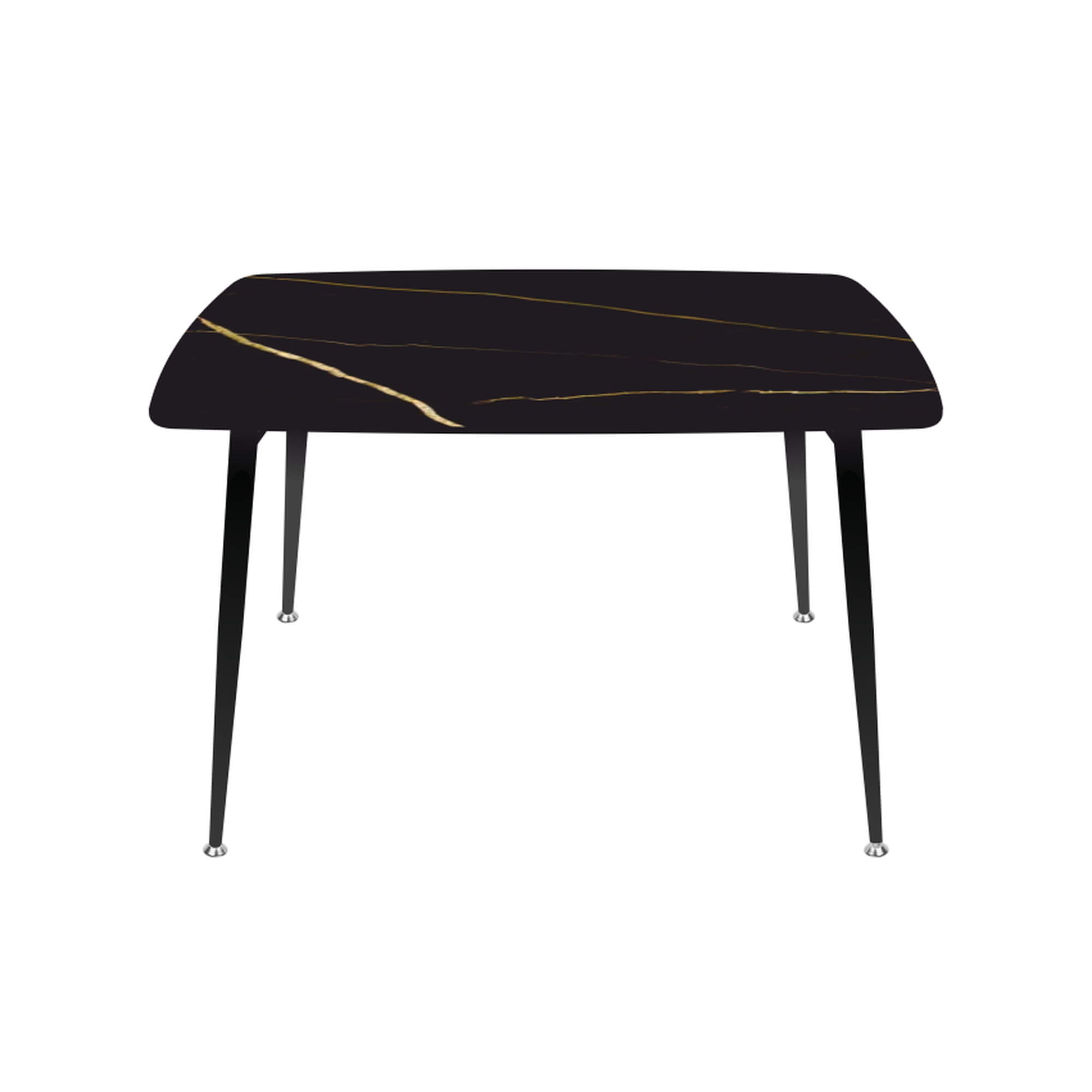 Стол "Брик" нераздвижной черный/черное золото