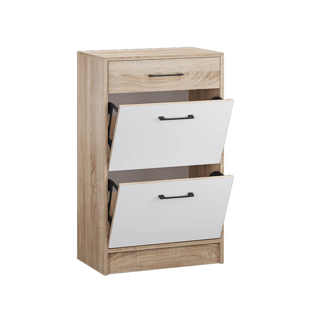 Прихожая Денвер обувница дуб сонома/Белый