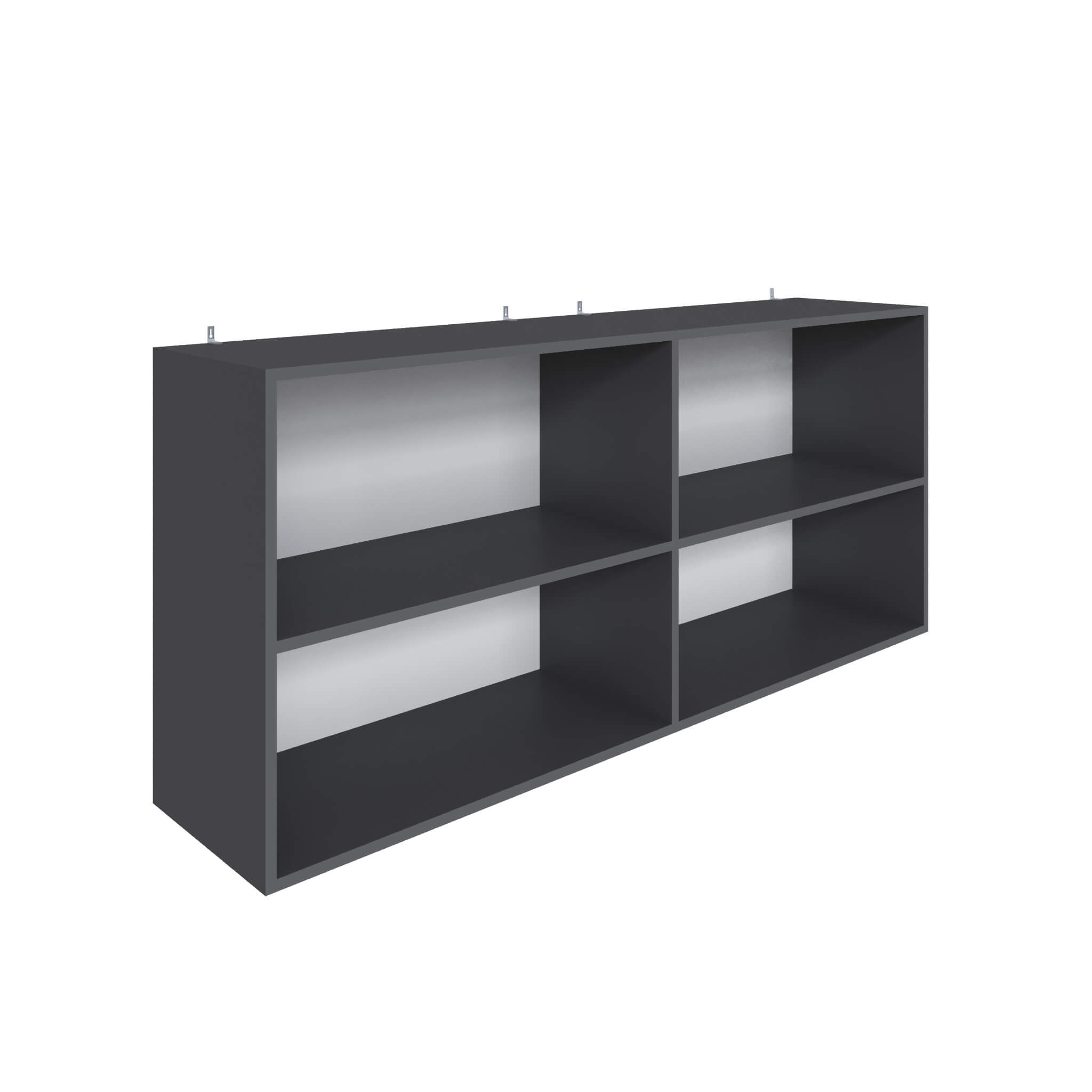 Гостиная Мадрид Полка навесная ПН-5 (1,5) графит серый