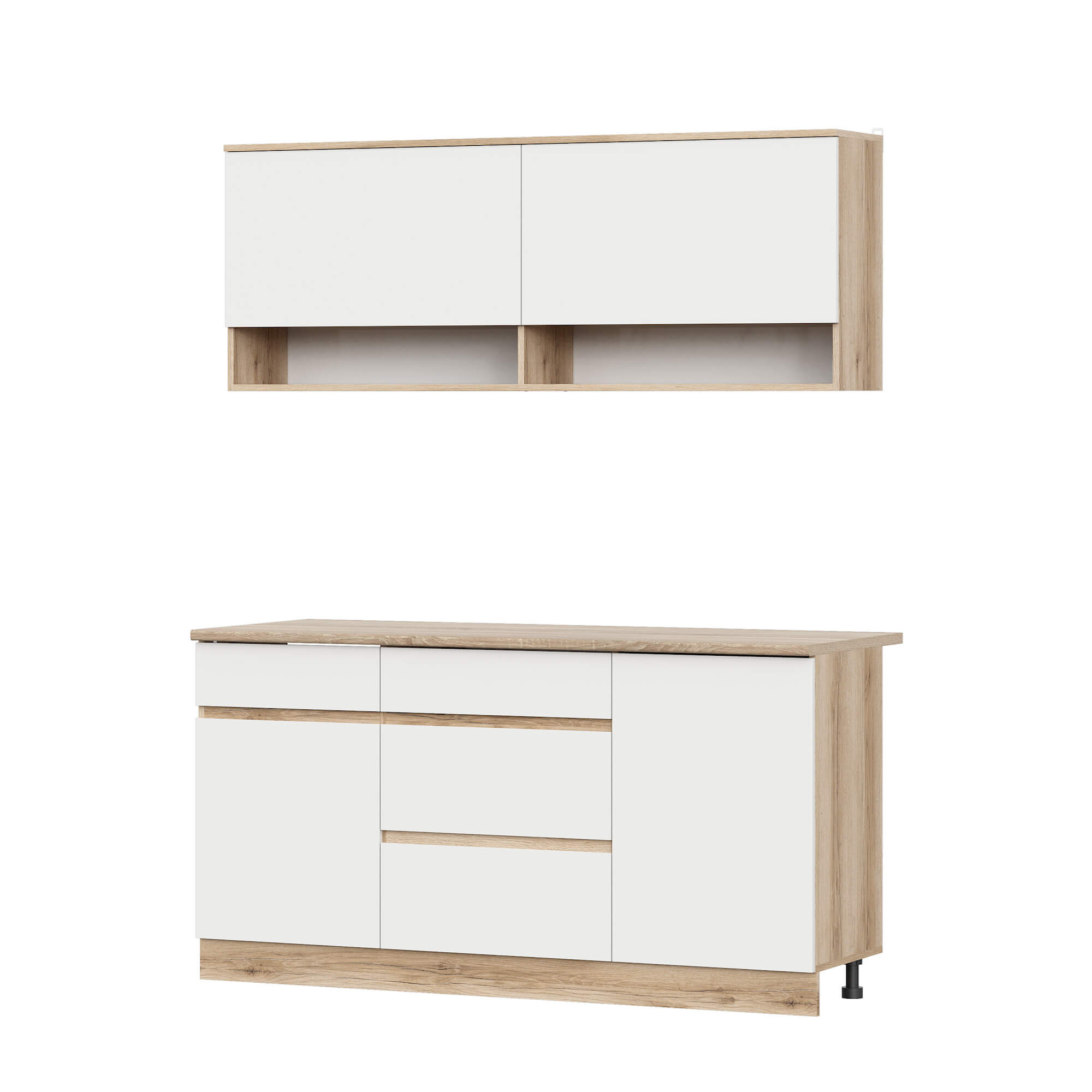 КГ "Брауни" 1,6м Дуб Делано/Белый