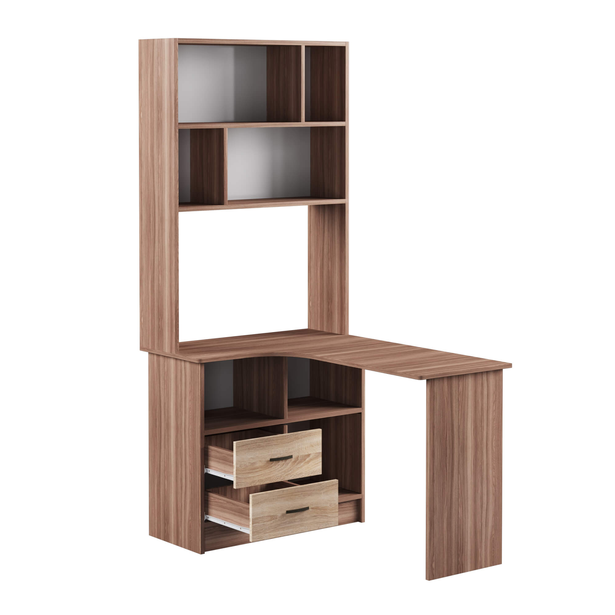 Спальня Орион. Стол угловой универсальный ясень шимо/дуб сонома