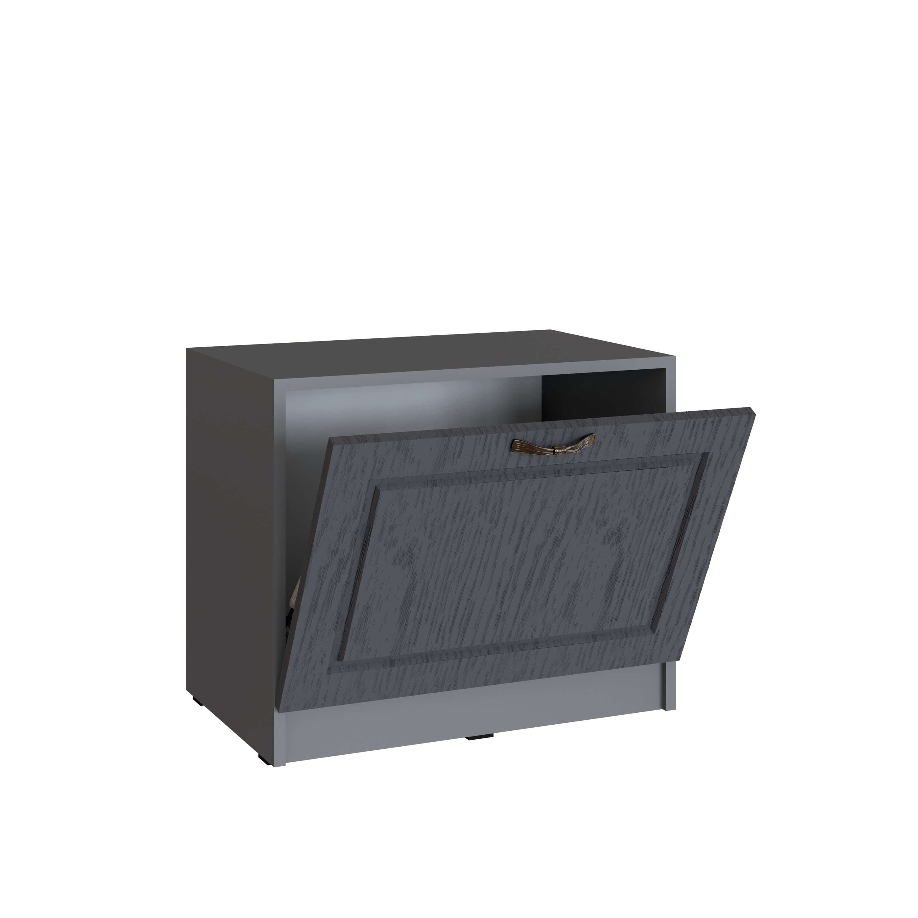 Прихожая Апполия Тумба 600 графит серый/лунный кратер