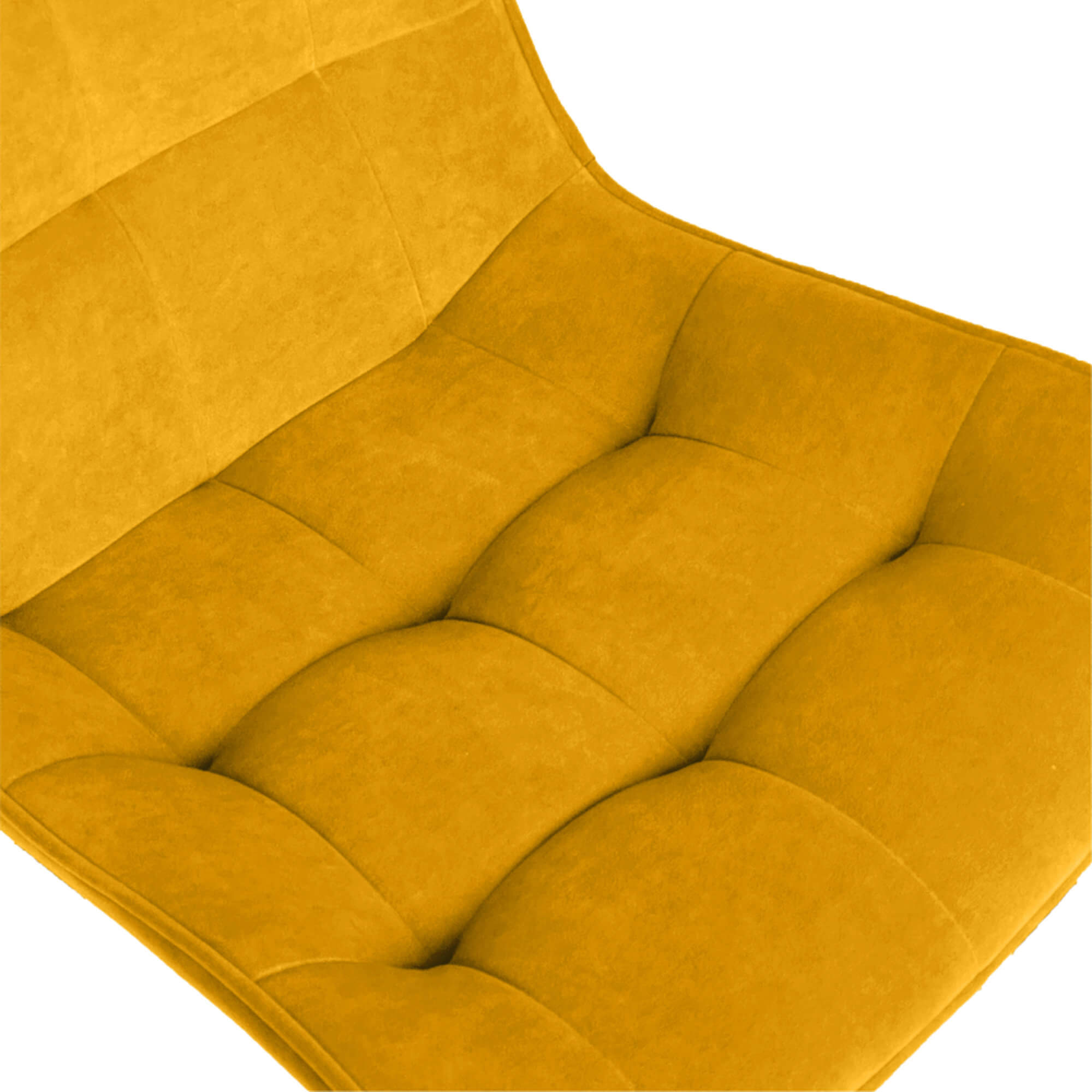 Стул интерьерный "Бостон" черный/меген 37 (горчичный)