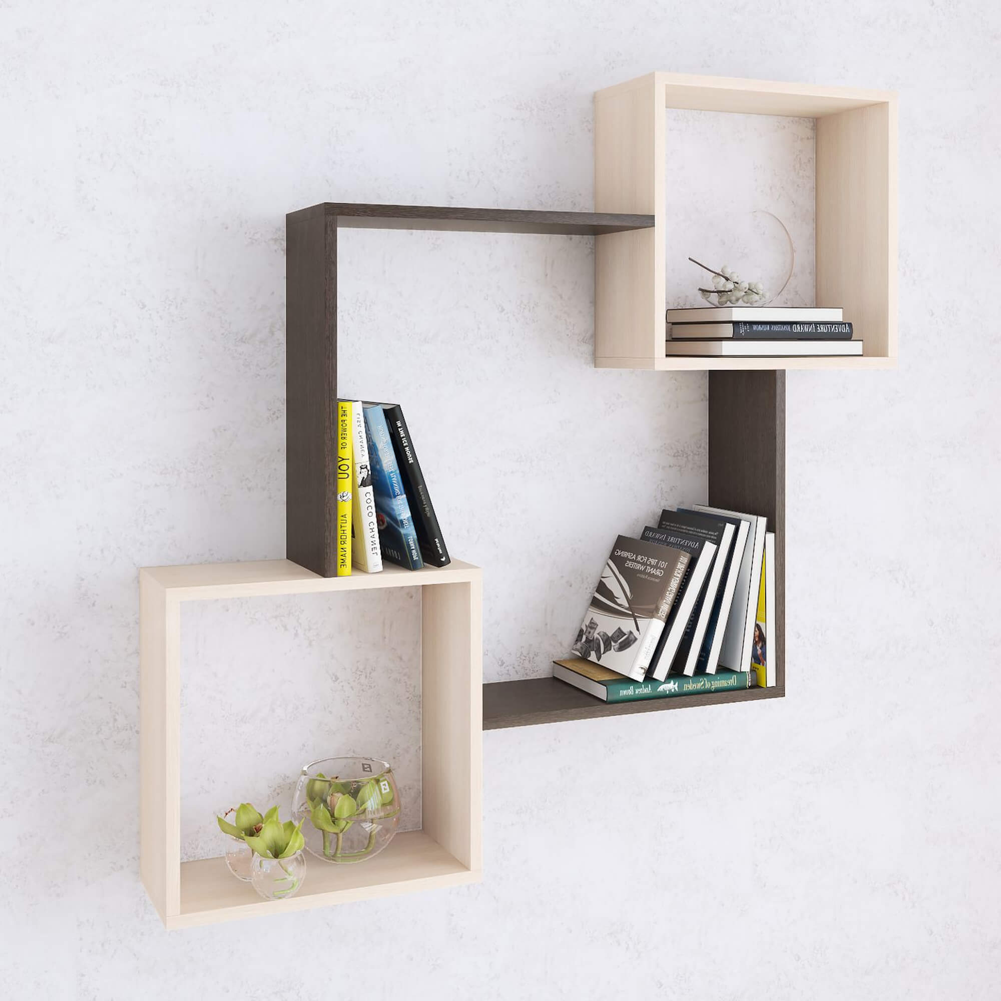 Полка навесная ПН-2 венге/дуб молочный