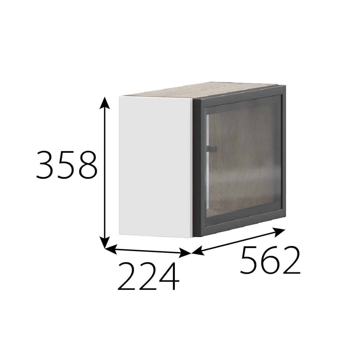Шкаф 200 РМДФ "Этна" 2атп1я