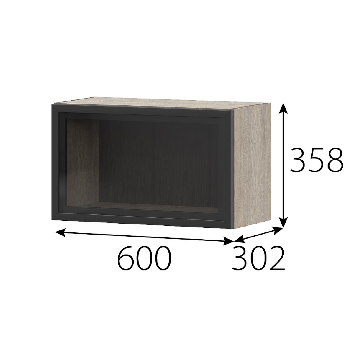 Шкаф 600 РМДФ "Этна" 6му1я