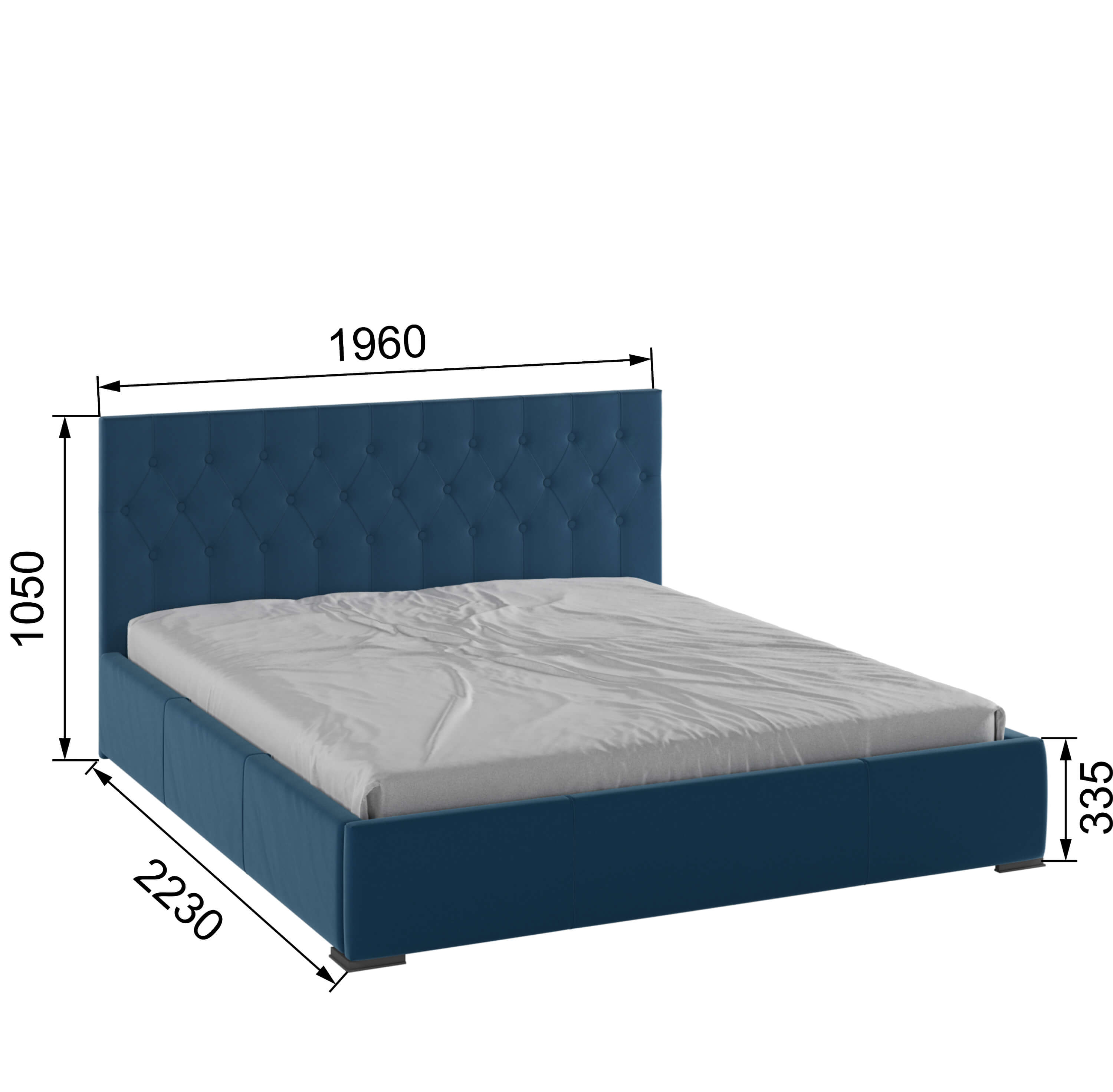 Корпус Октавия интерьерной кровати (1,8м) атлантида ромб