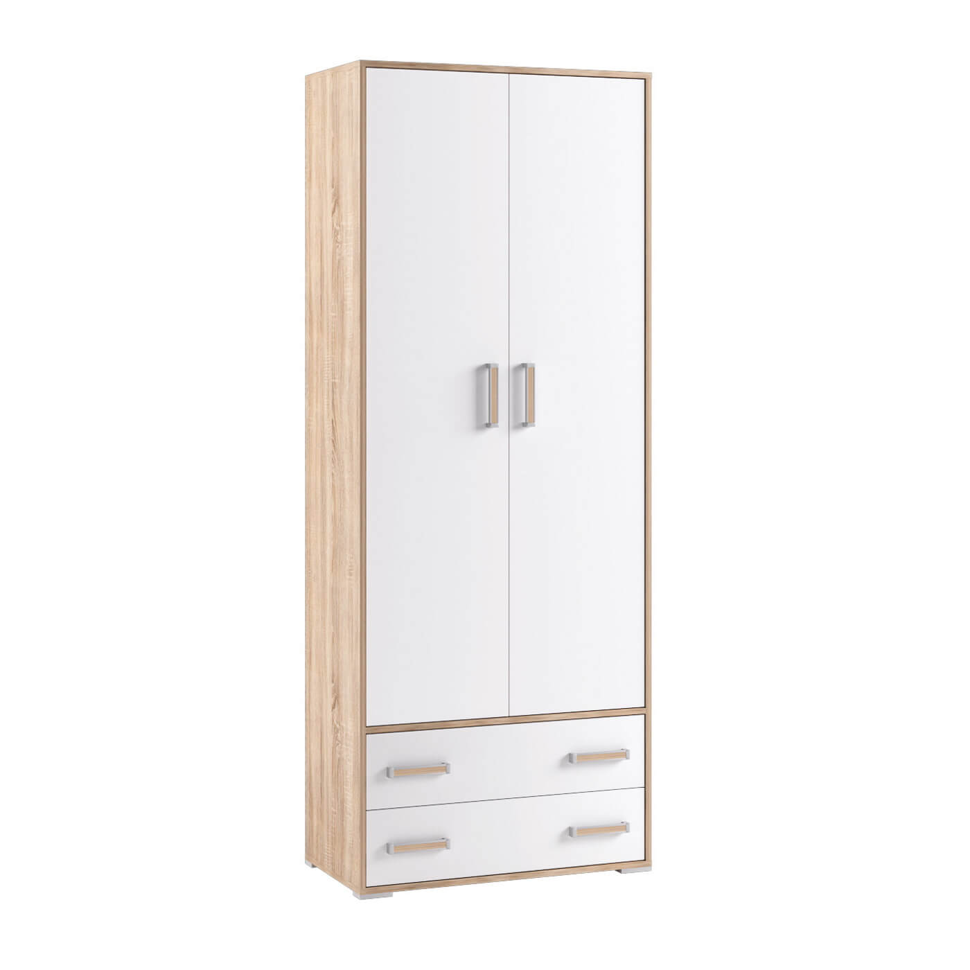Спальня Бланка. Шкаф 2-хств. дуб сонома/белый